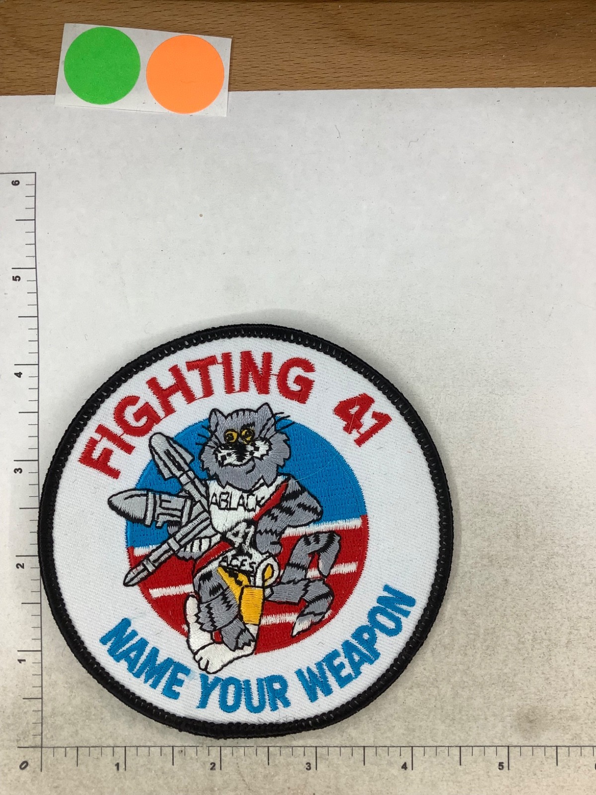 US NAVY F-14 41 NAME YOUR WEAPON SQUADRON PATCH