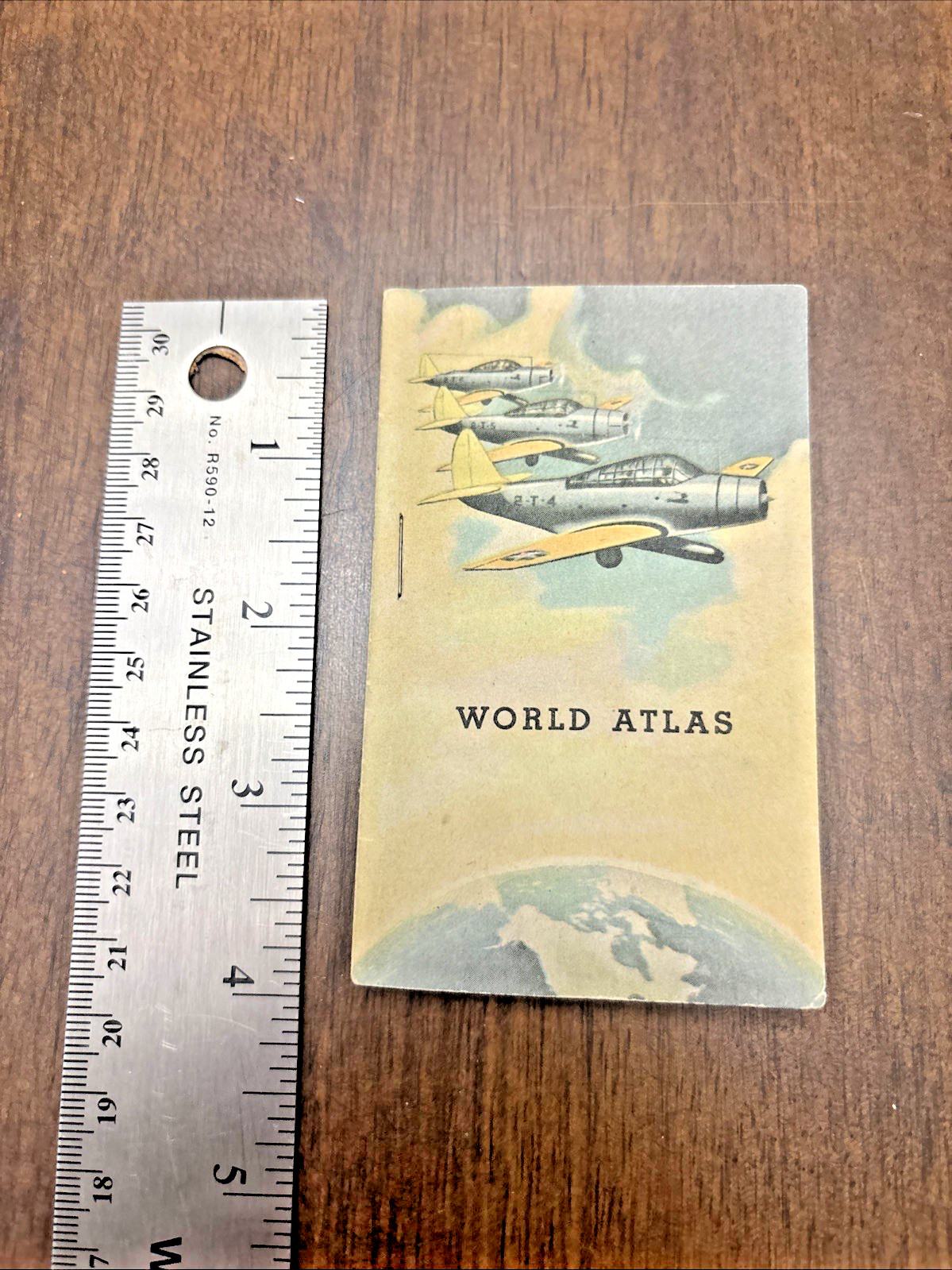 WWII Red Cross Pocket Size World Atlas Book 2.5 In by 4 In Vintage Mini