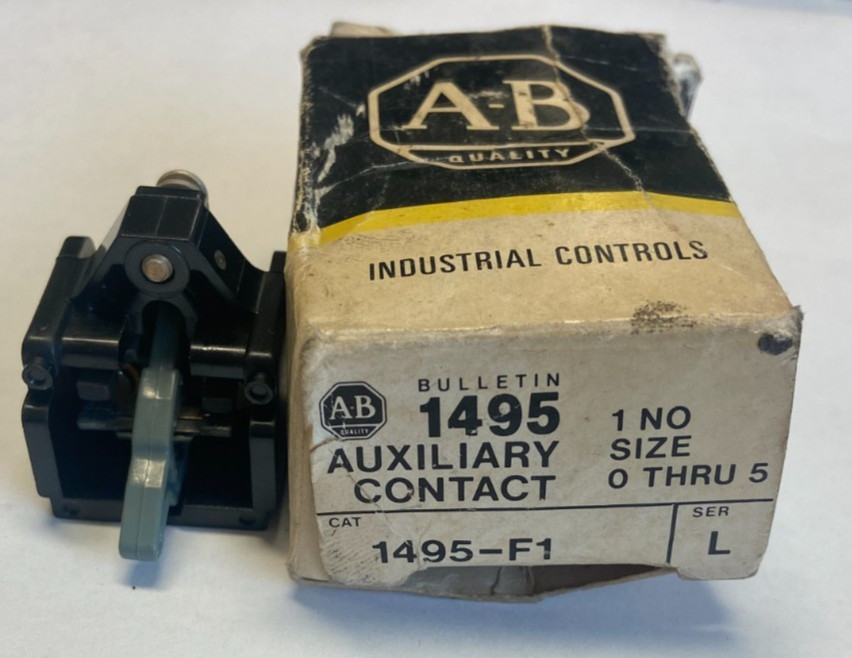 Lot of (8) ALLEN BRADLEY 1495-F1  AUX CONTACT SERIES L