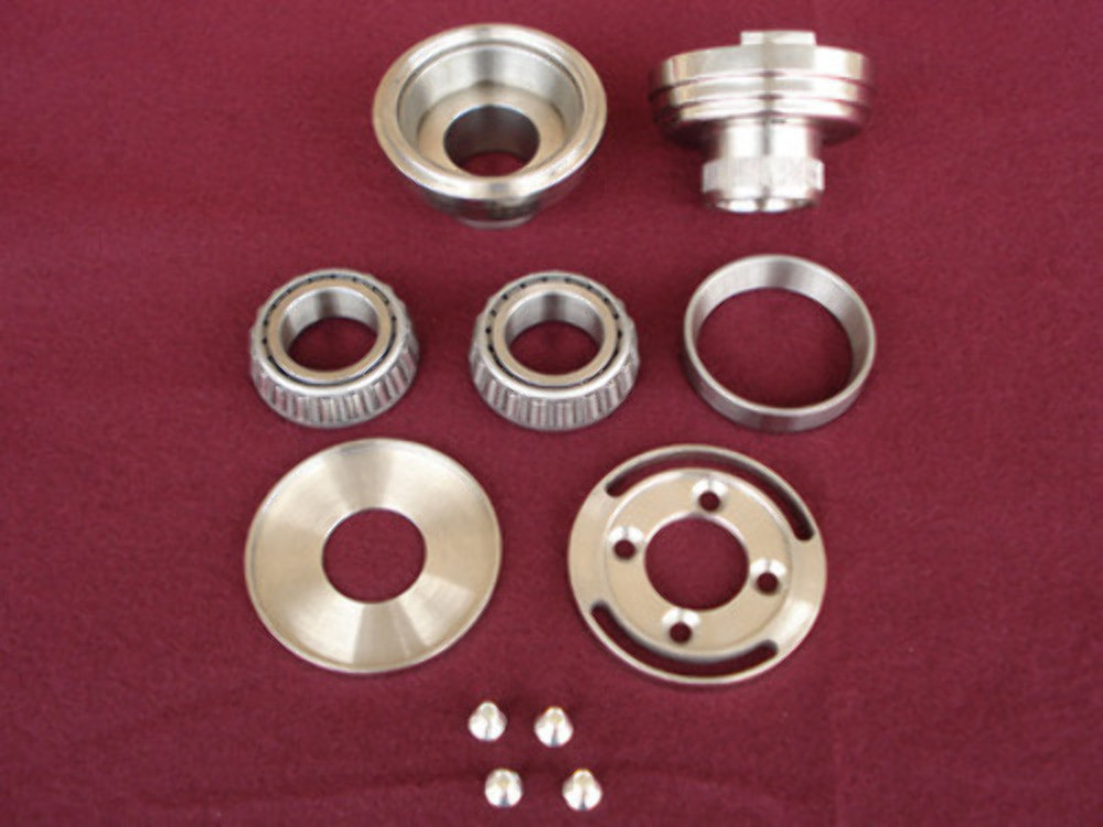 FRAME NECK CUPS W/ INTERNAL FORK STOP PARTS FOR HARLEY & KRAFT TECH FRAMES