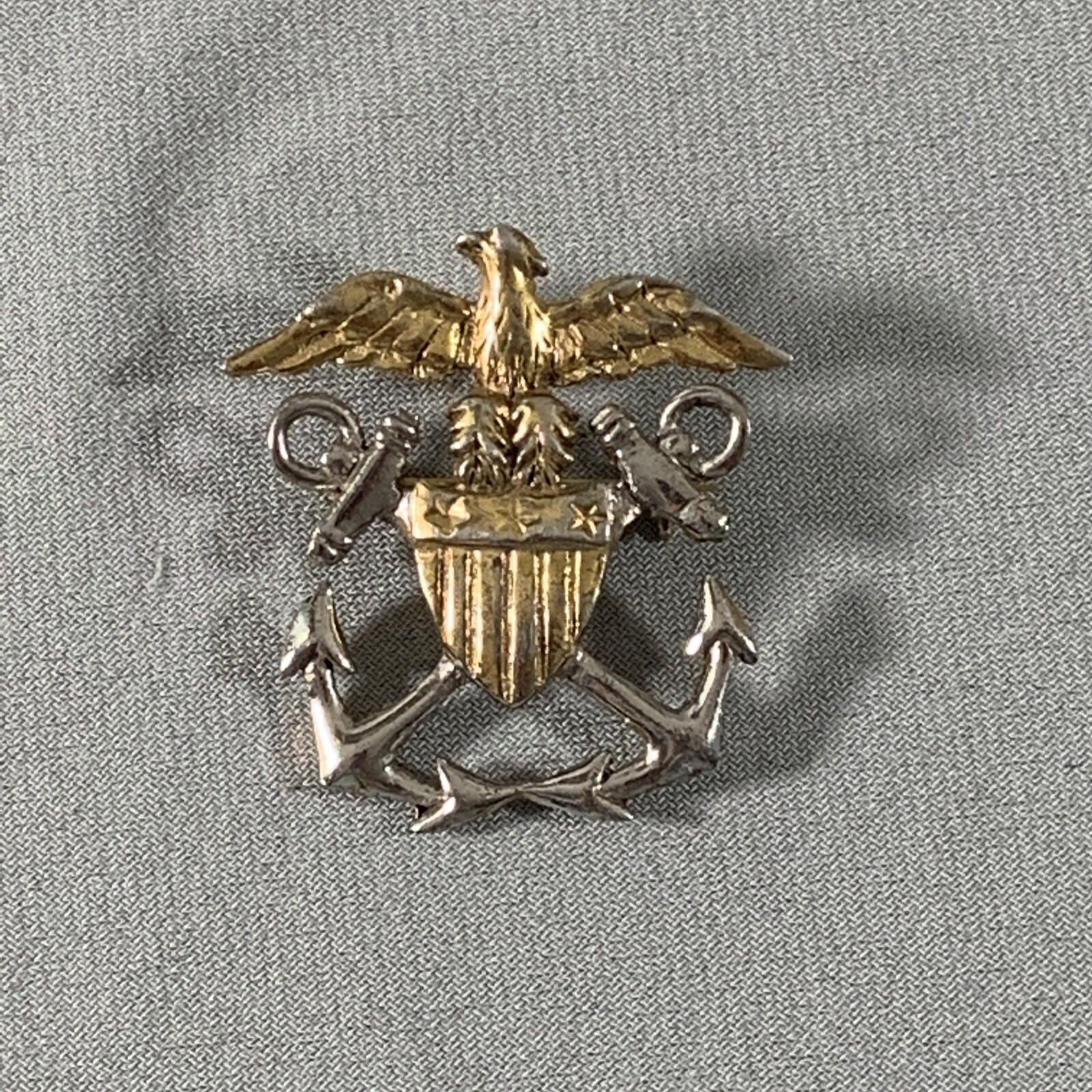 Vtg US Navy Sterling Pin