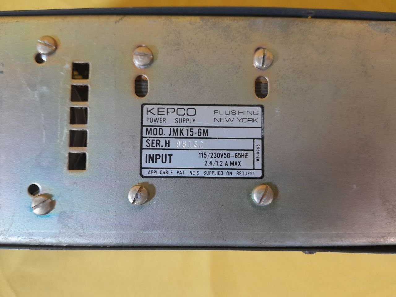 Kepco ATE 15-6M Power Supply Untested Great Condition RD1