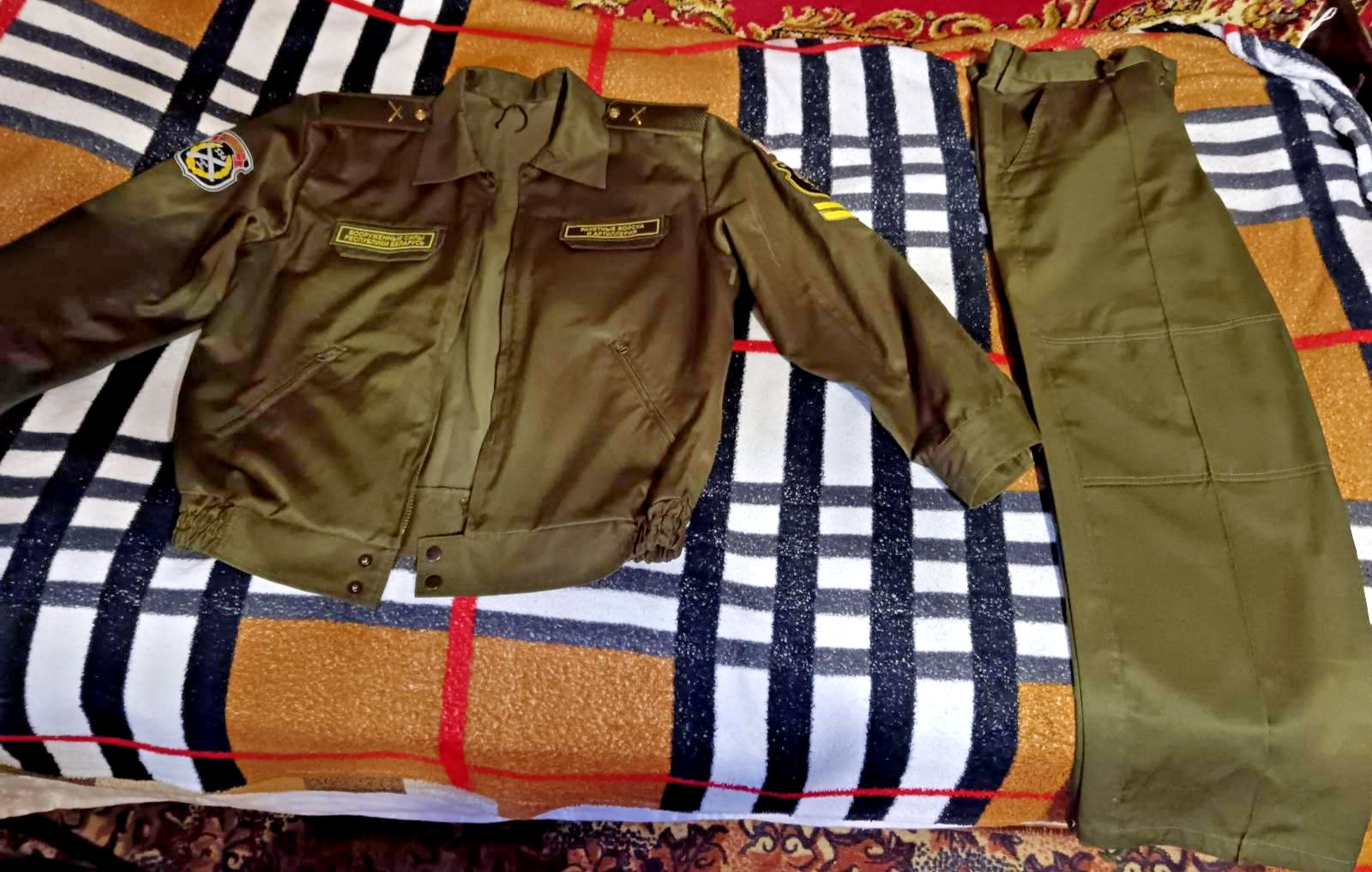 Military Uniform Jacket and Trousers Belarusian Missile Forces and Artillery