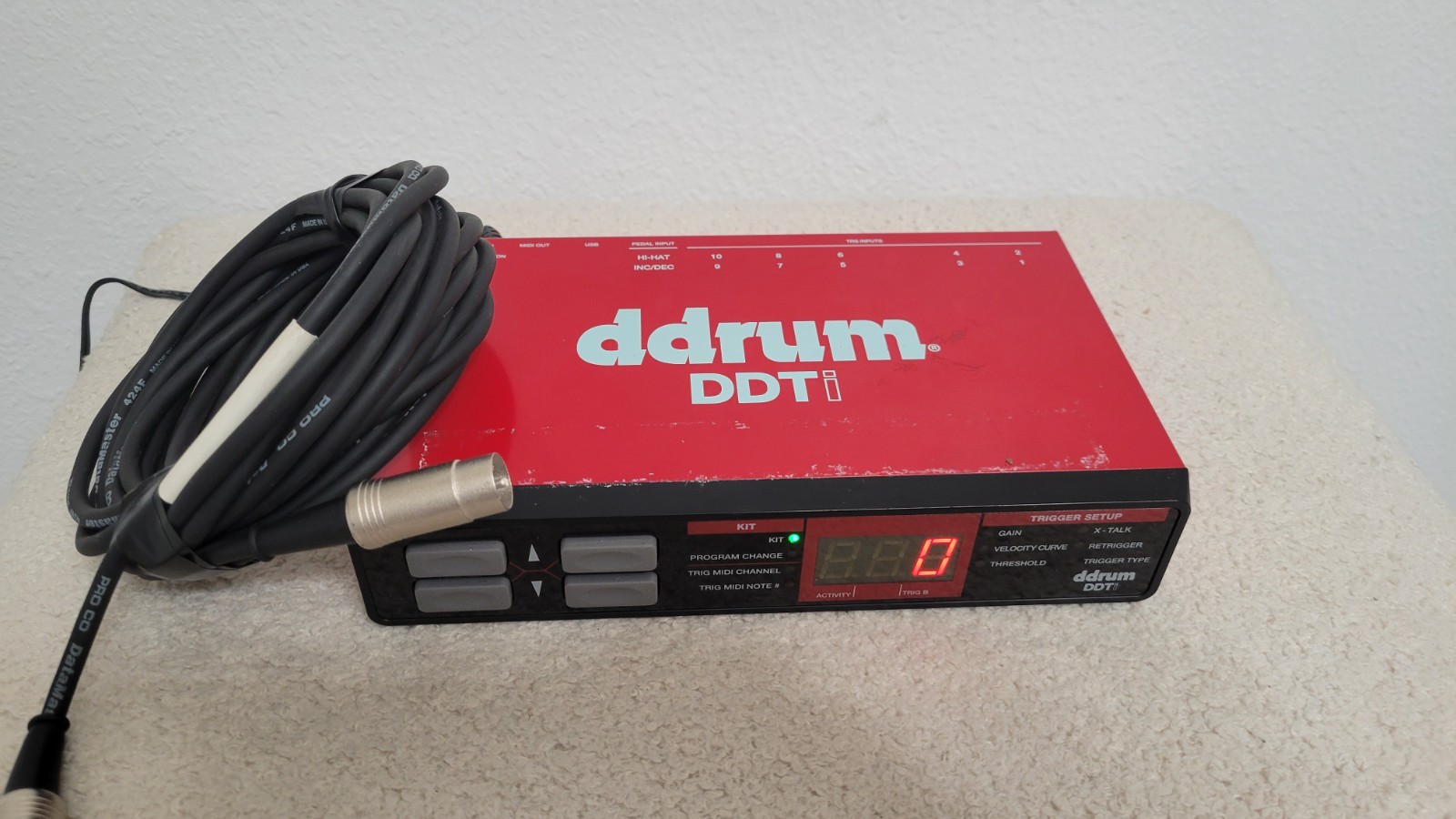 Ddrum DDTi USB/MIDI Drum Trigger Interface Percussion Pad Controller