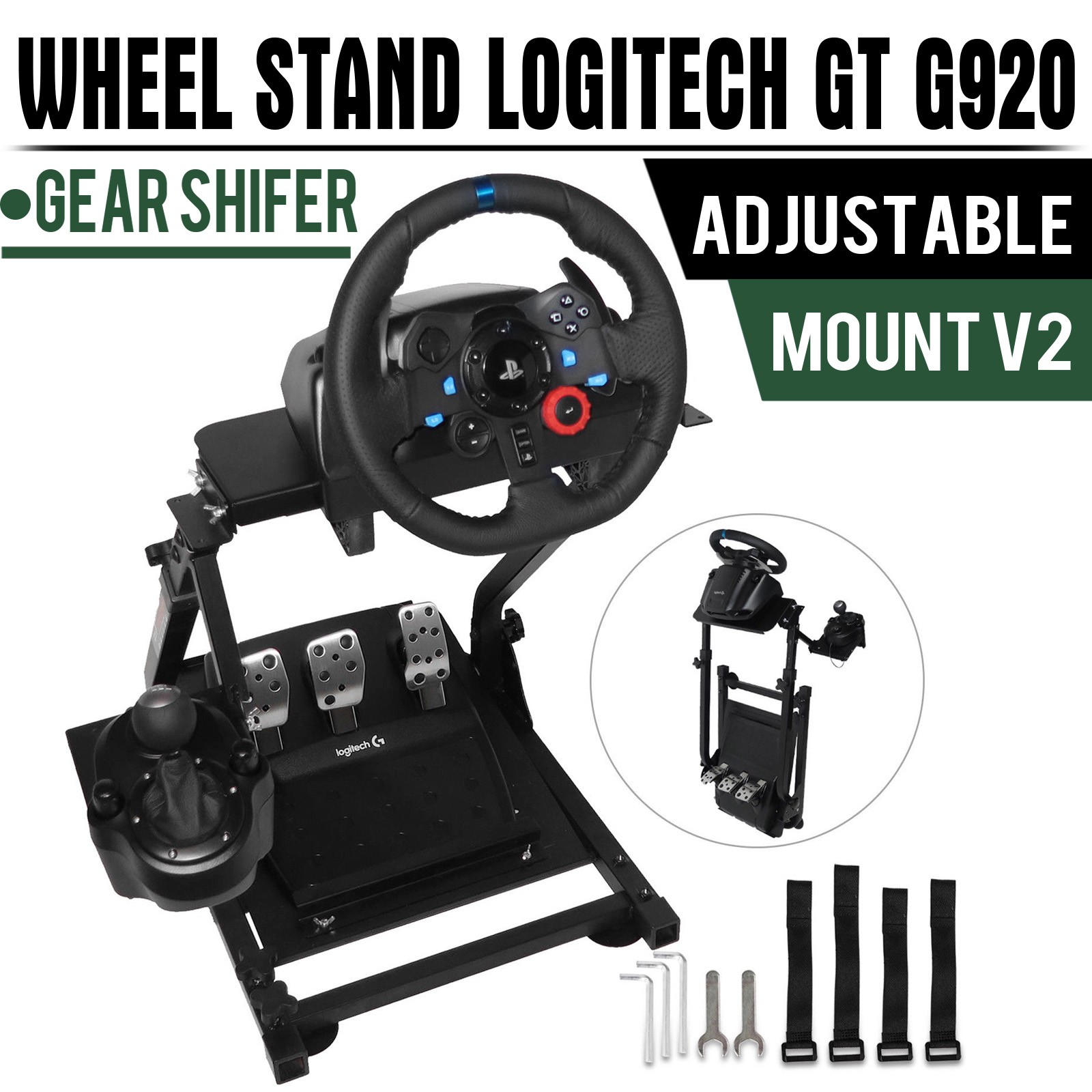 Racing Simulator Cockpit Steering Wheel Stand for Logitech G25 G27 G29 G920