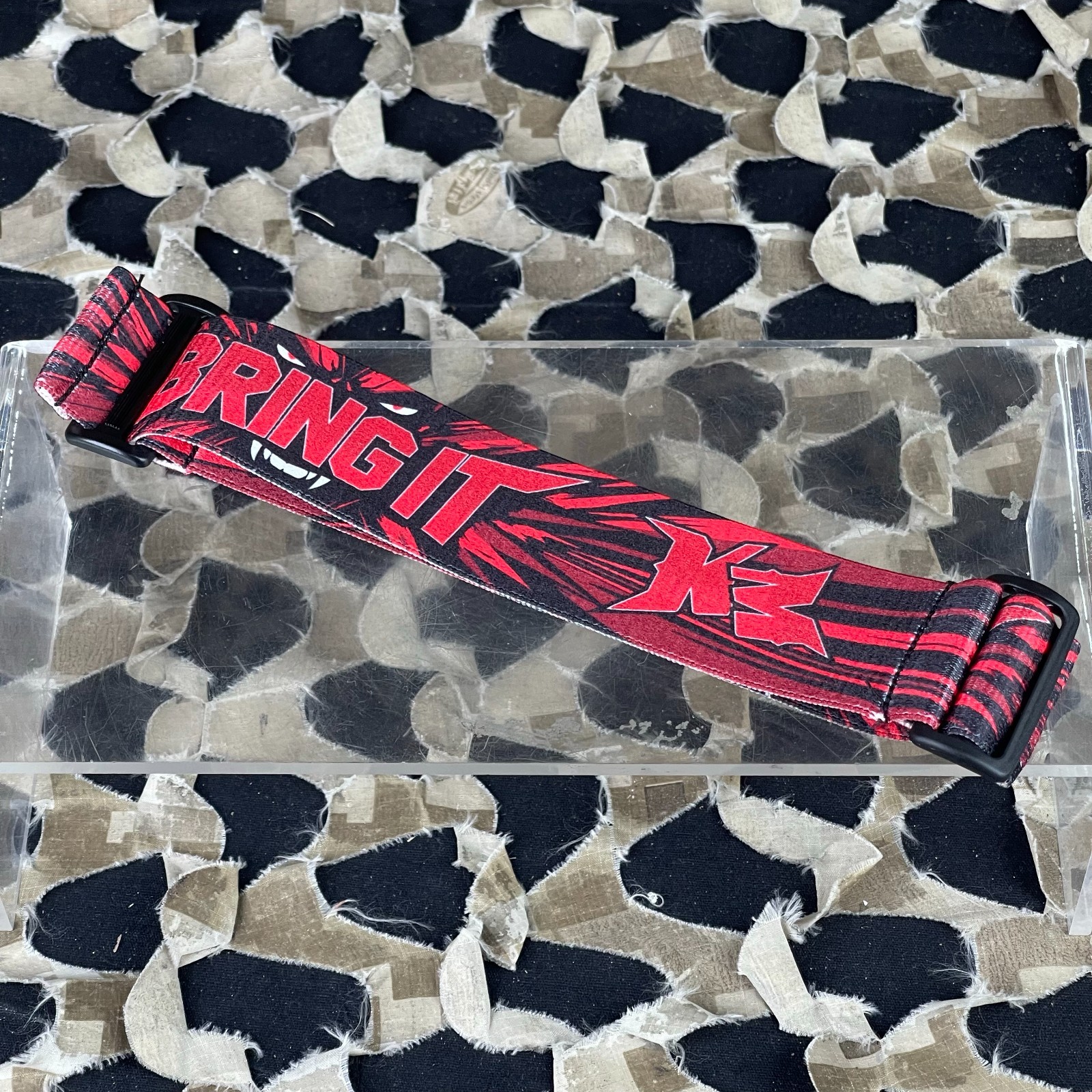 NEW KM Paintball Universal JT Goggle Strap - Bring It