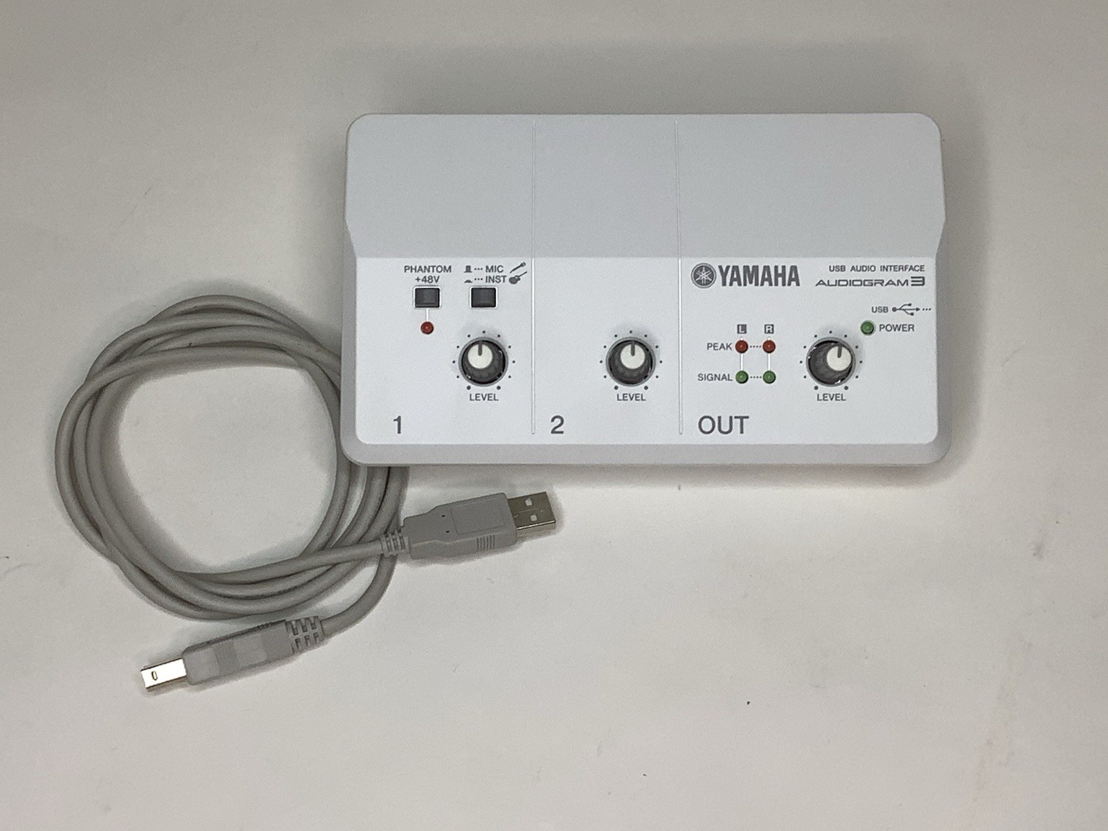 Yamaha Audiogram 3 USB Audio Interface 24-bit 2-In w/ 48V Phantom Tested