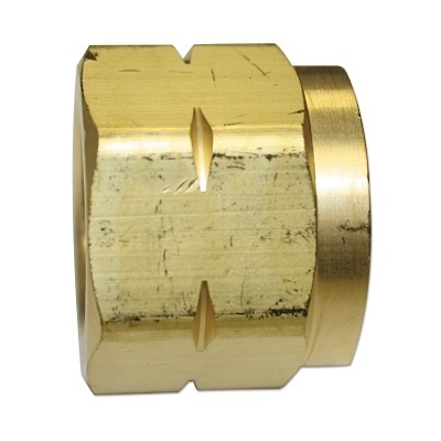 Regulator Inlet Nut, Hydrogen; Natural Gas, Brass, CGA-350, 0.83 in to 14 NGO,