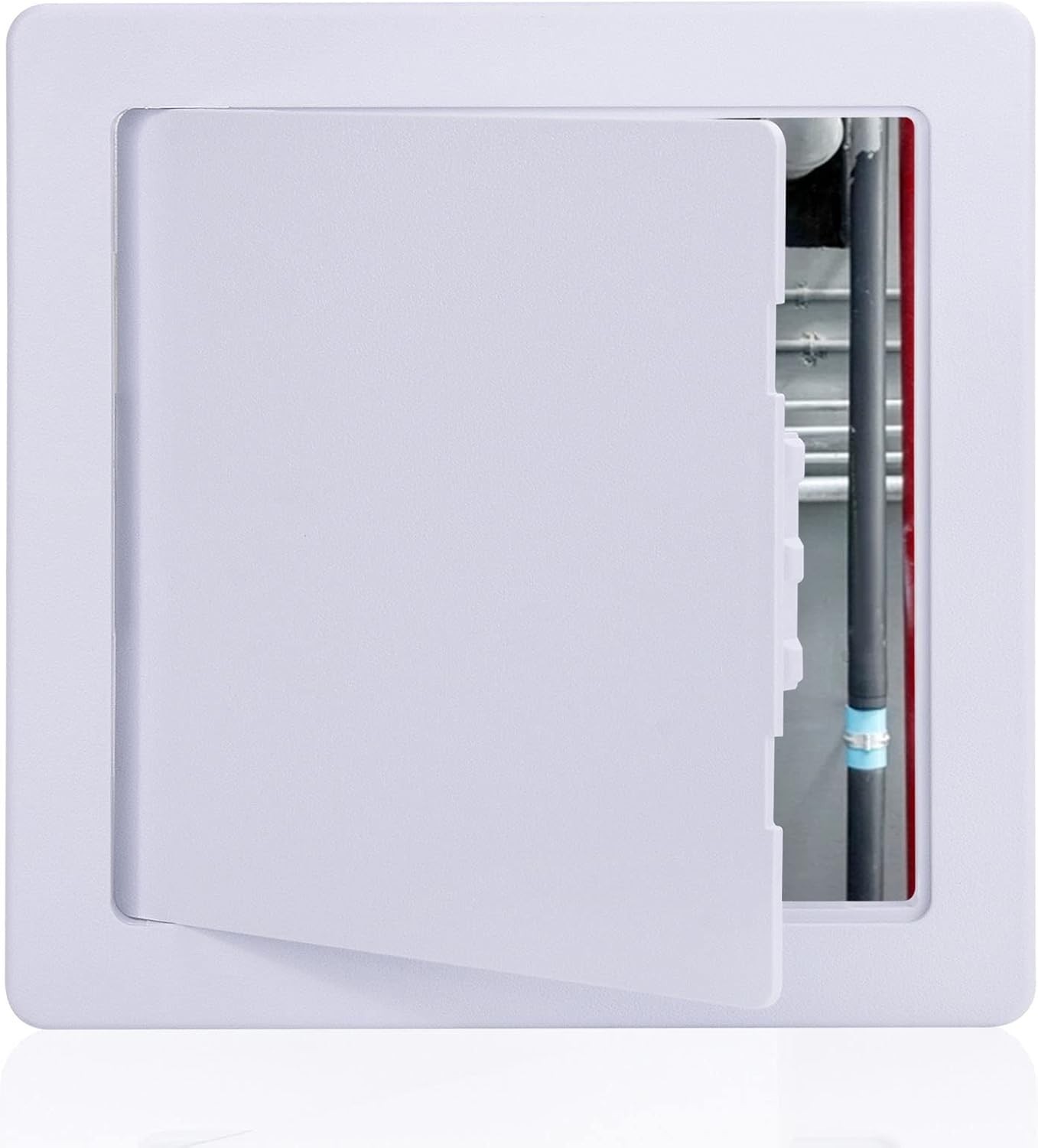 Reinforced Hinged 6x6 Inch Plastic Access Door - Easy Installation & Paintable