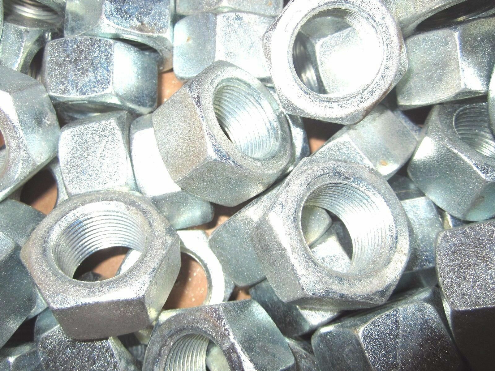 1"-14 Finished Hex Nuts Grade 5 Zinc 25 Pieces