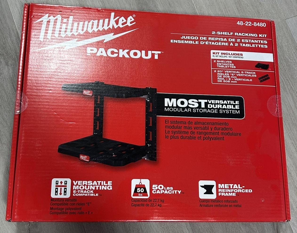 Milwaukee | Packout | 2-Shelf Racking Kit | 48-22-8480 | New