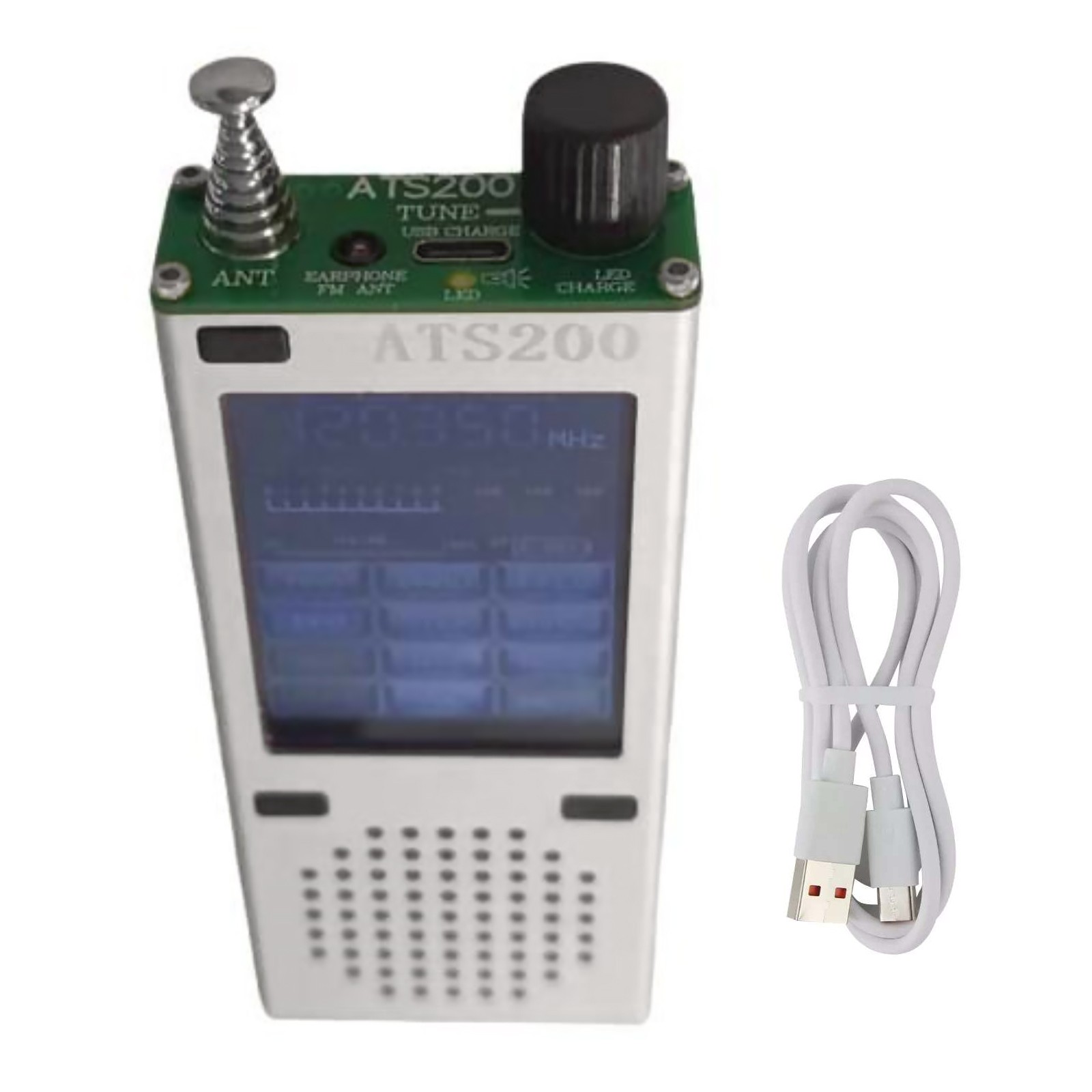 1Pc Upgraded ATS200 Full Band Radio Receiver Aviation Band Radio SSB LSB FM AM