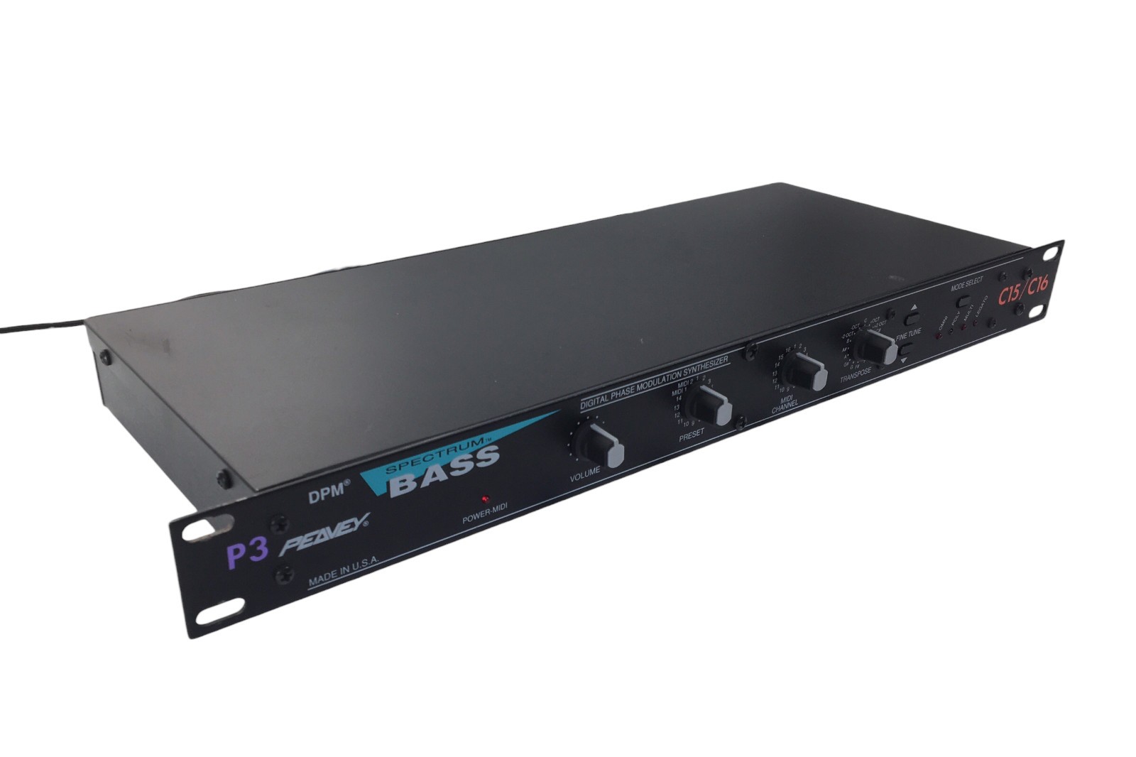 PEAVEY SPECTRUM BASS Digital Phase Modulation Synthesizer Sound Module Rack