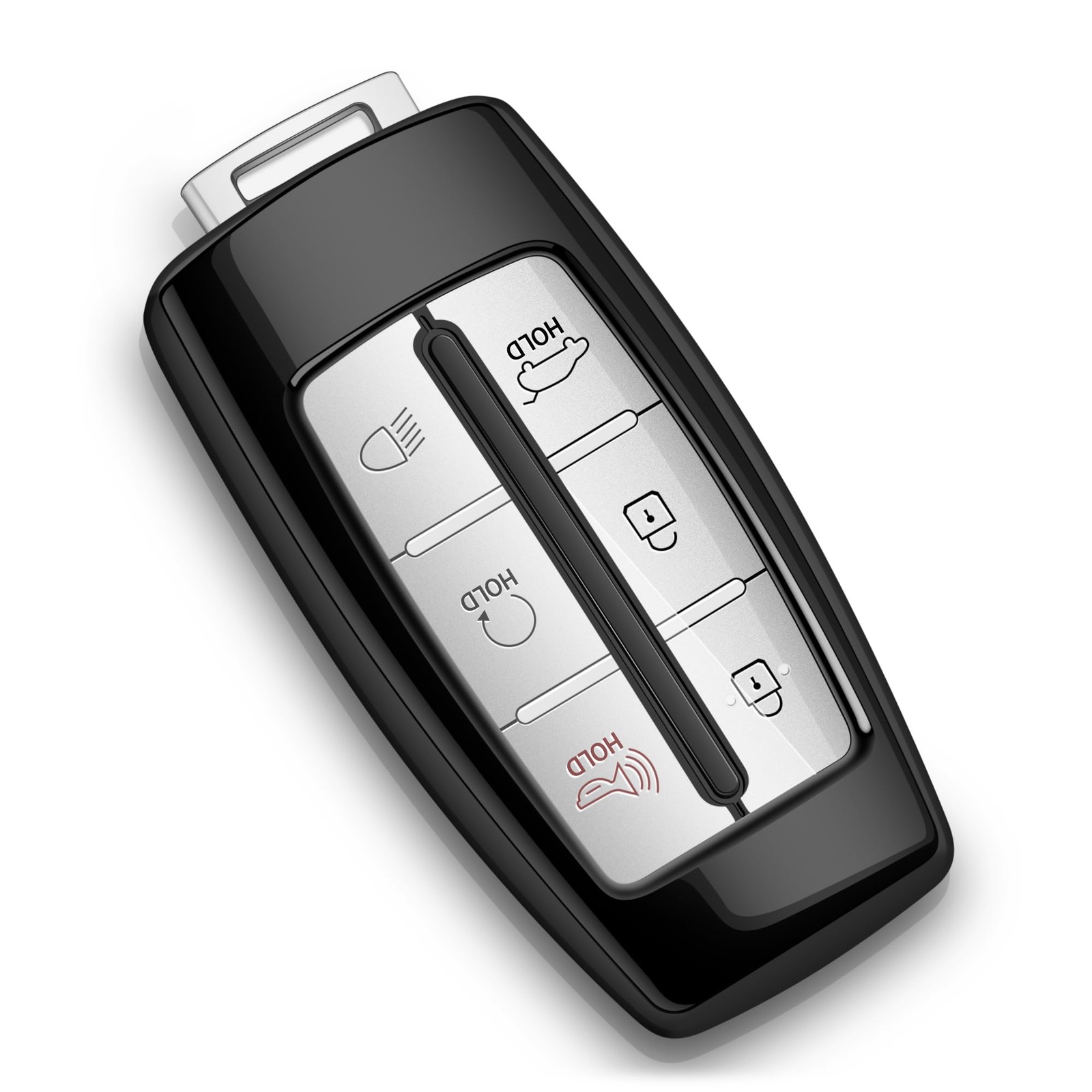 Tengare for Genesis Key Fob Cover 2024 2023 2022 G70 G80 key fob A, Black