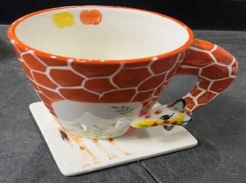Giraffe Mug and Coaster Set