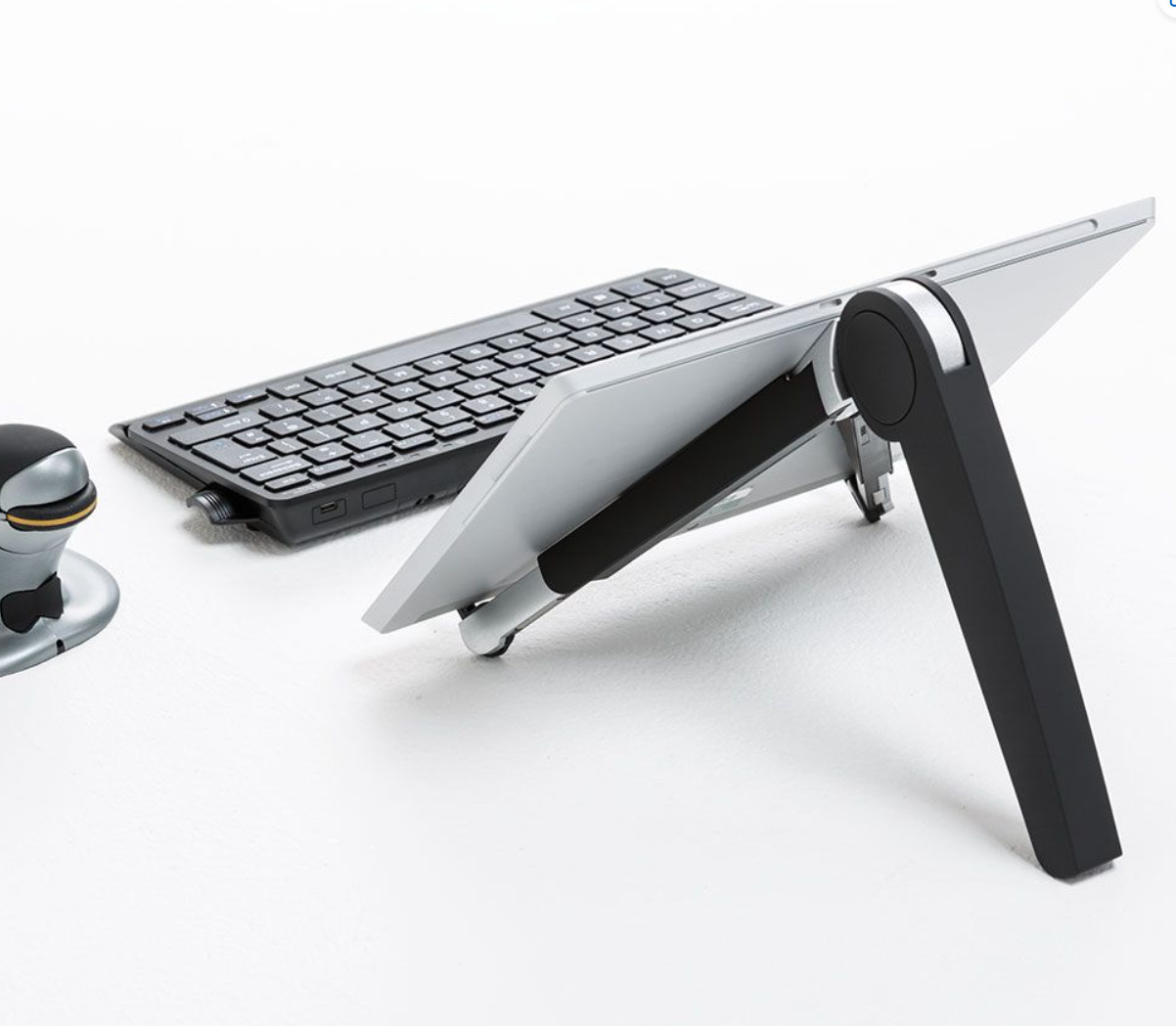 Adjustable Cricket Workstation Laptop and Tablet Desk Top Stand Holder
