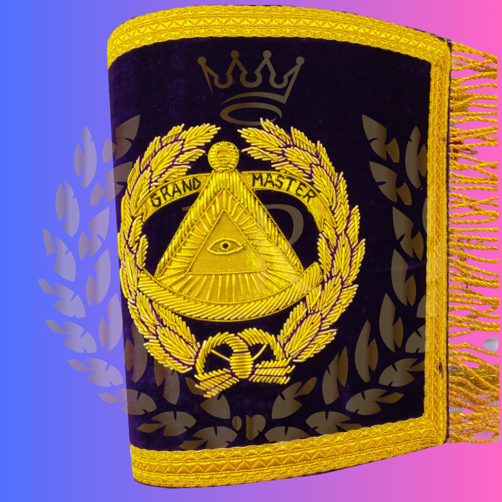 Masonic Regalia Grand Lodge Gr Master Premium Quality Cuffs Set Deal