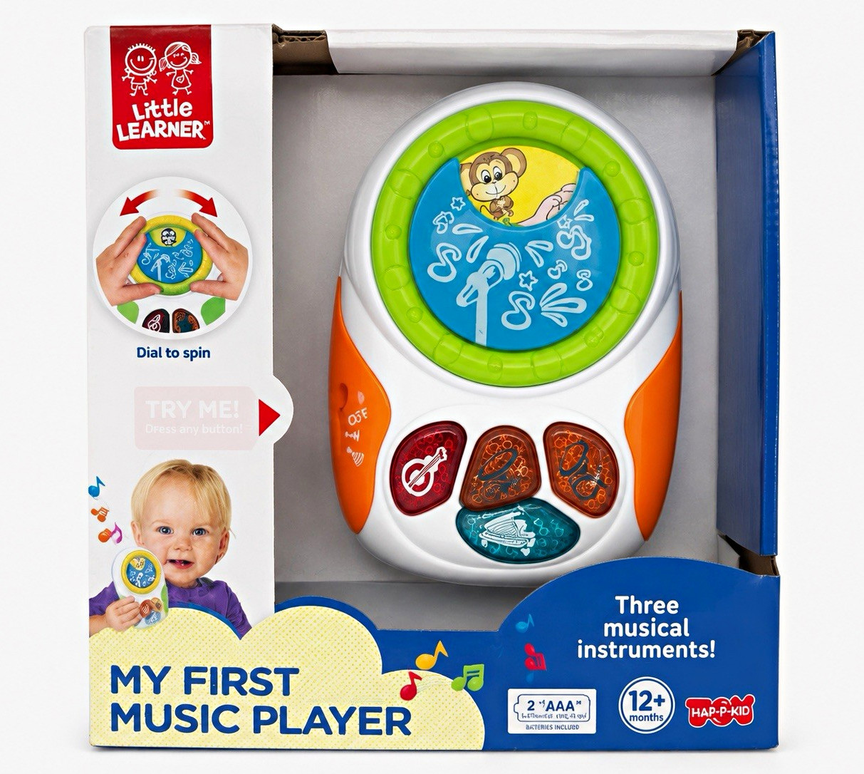 Hape Little Learner My First Music Player Musical Toy, 12+ Months, MPN 3973T