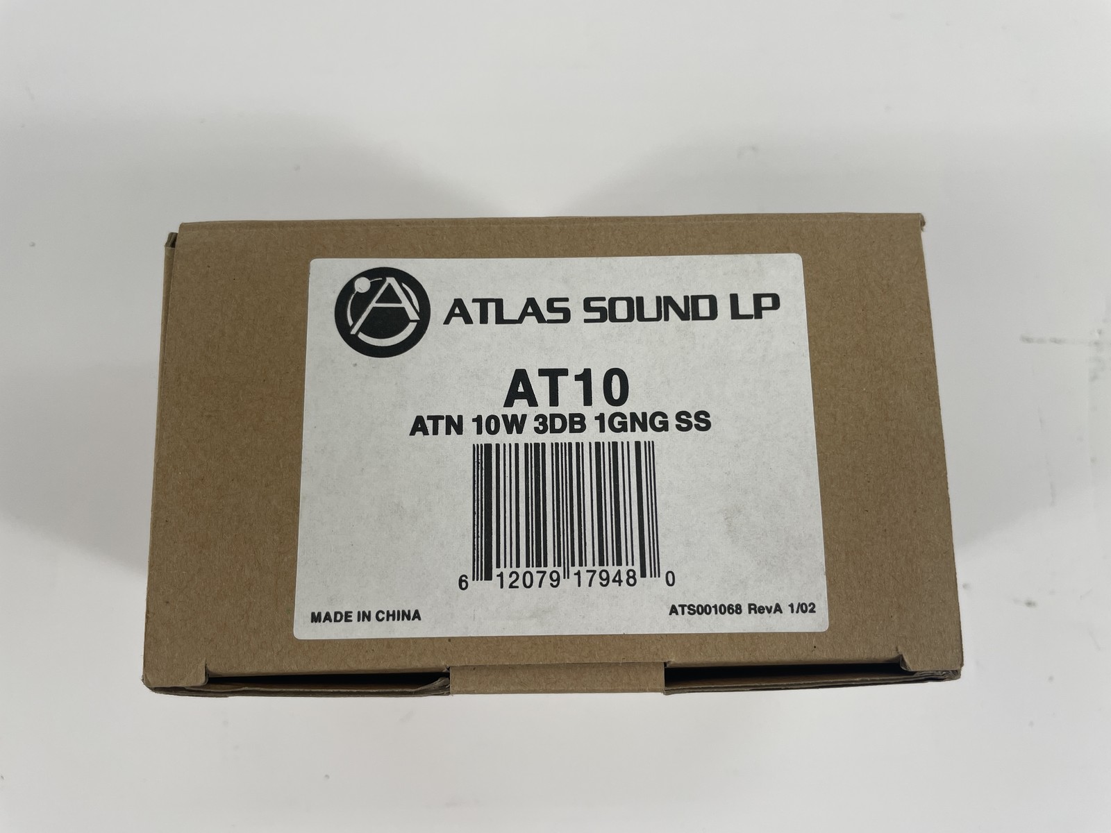 New in Box Atlas Sound AT10 Stepped Attenuator Volume Control Knob - Black