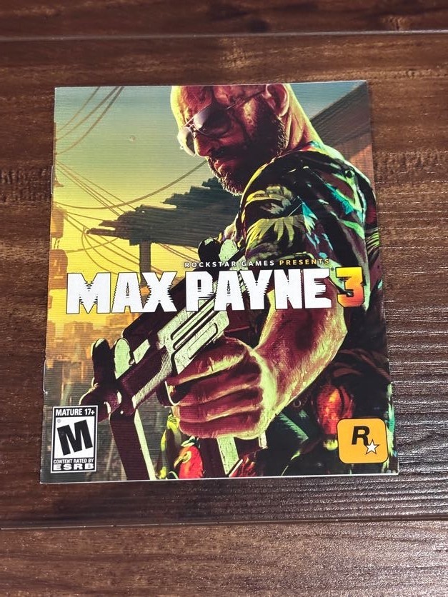 Max Payne 3 Playstation 3 PS3 Instruction Manual Only
