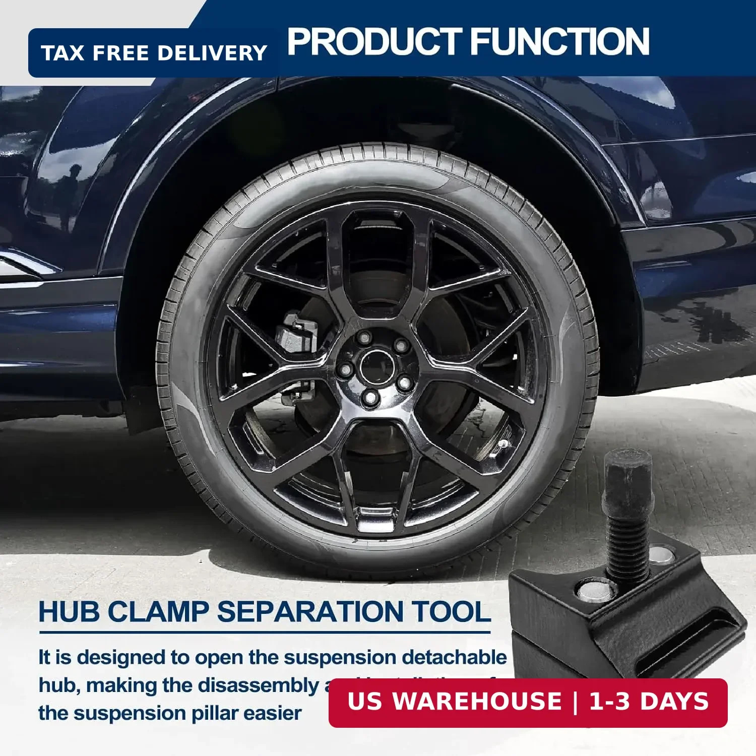 Automotive Universal Suspension Strut Split Hub Steering Knuckle Spreader Tool C
