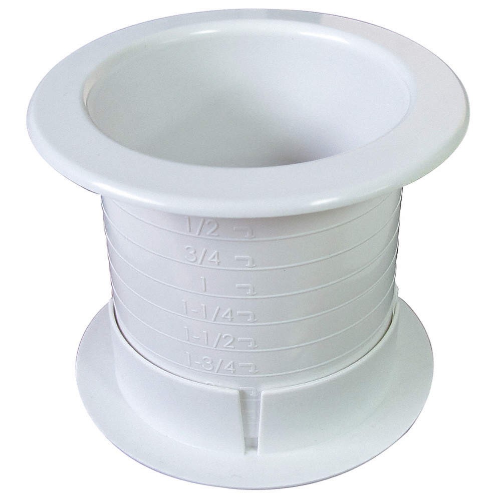 FAST CAP  Dual Sided Grommet,Wht,2.5In,PK100 36M954