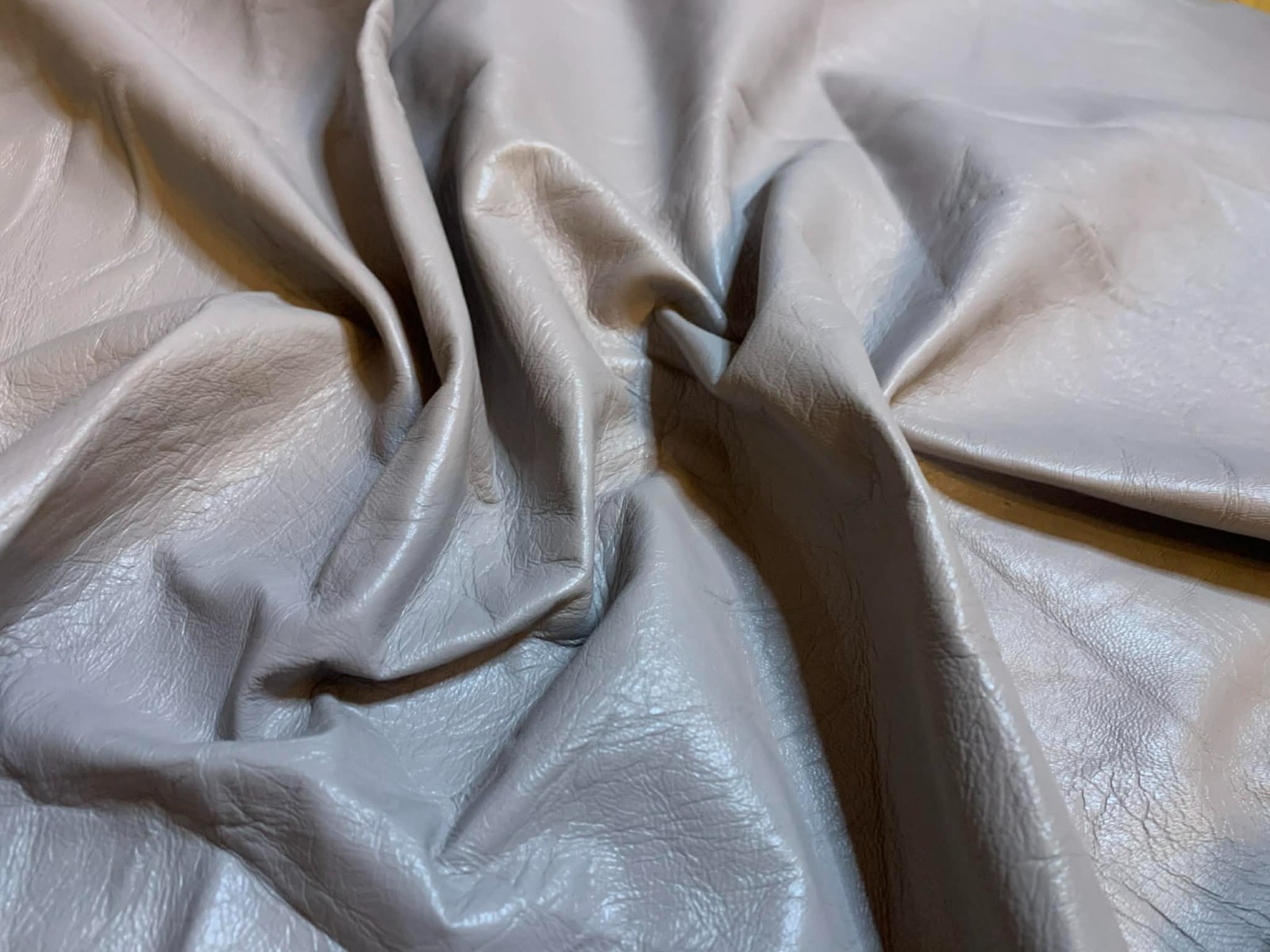 Taupe Gray Lambskin Leather Whole Hide 6 Square Feet