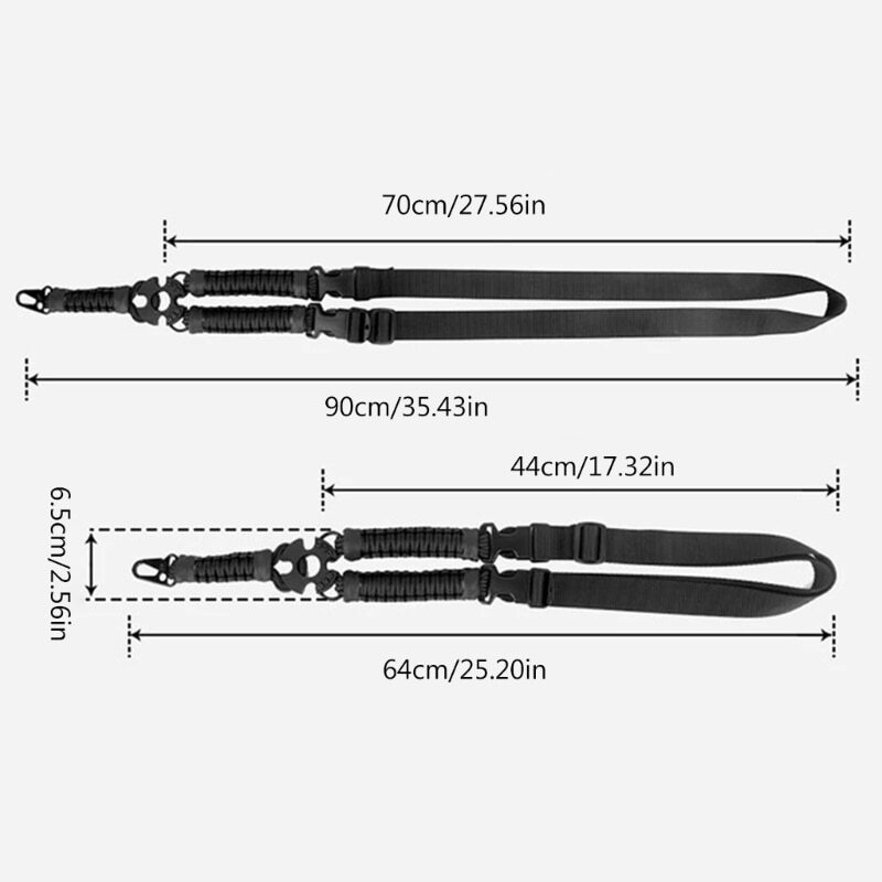 New Tactic Sling 3 Point Bungee Rifles Strapping Belt Three-Point Strap