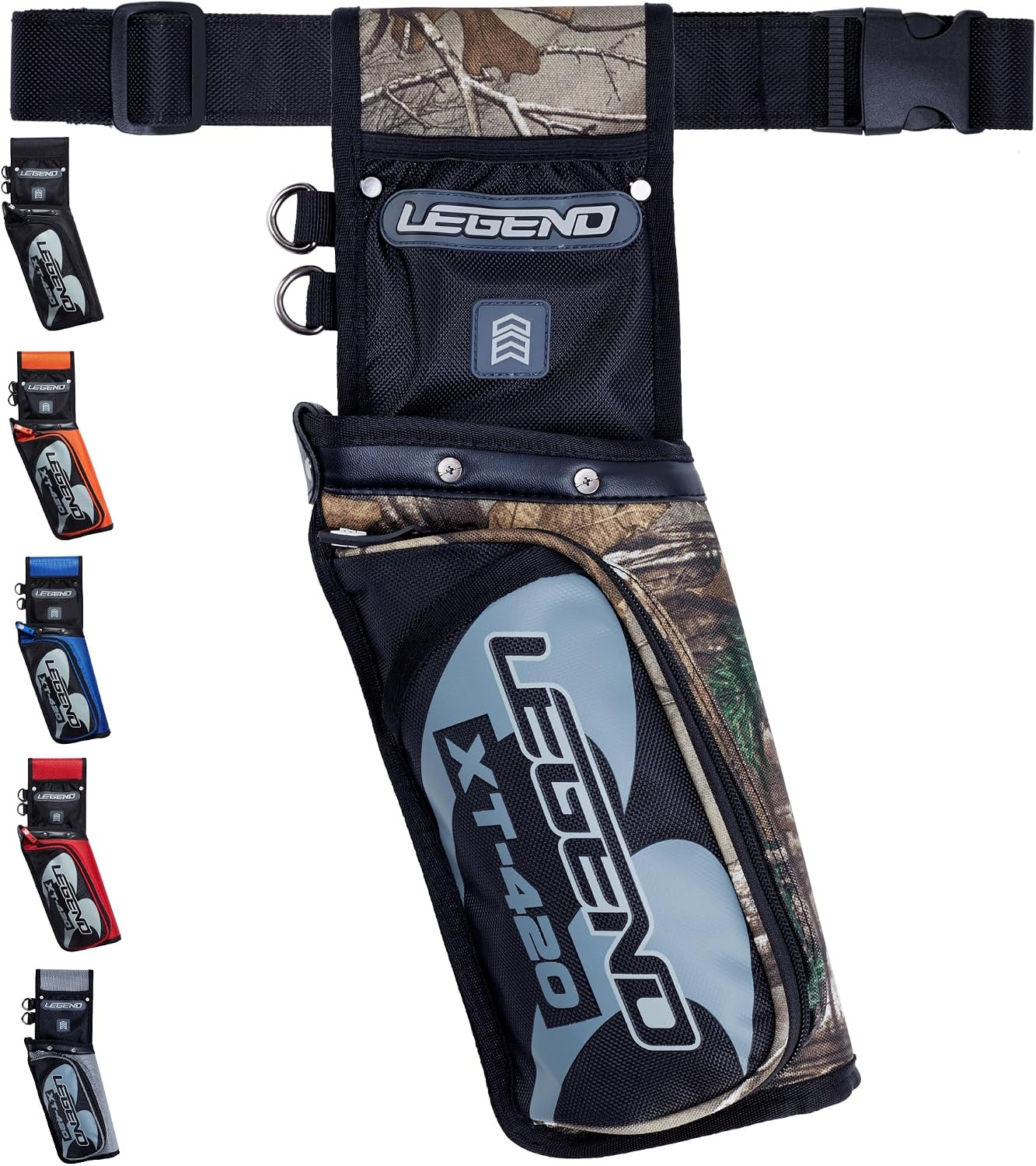 XT420 Field Quiver - Left or Right-Handed Quiver Arrow Holder, Archery Quiver wi