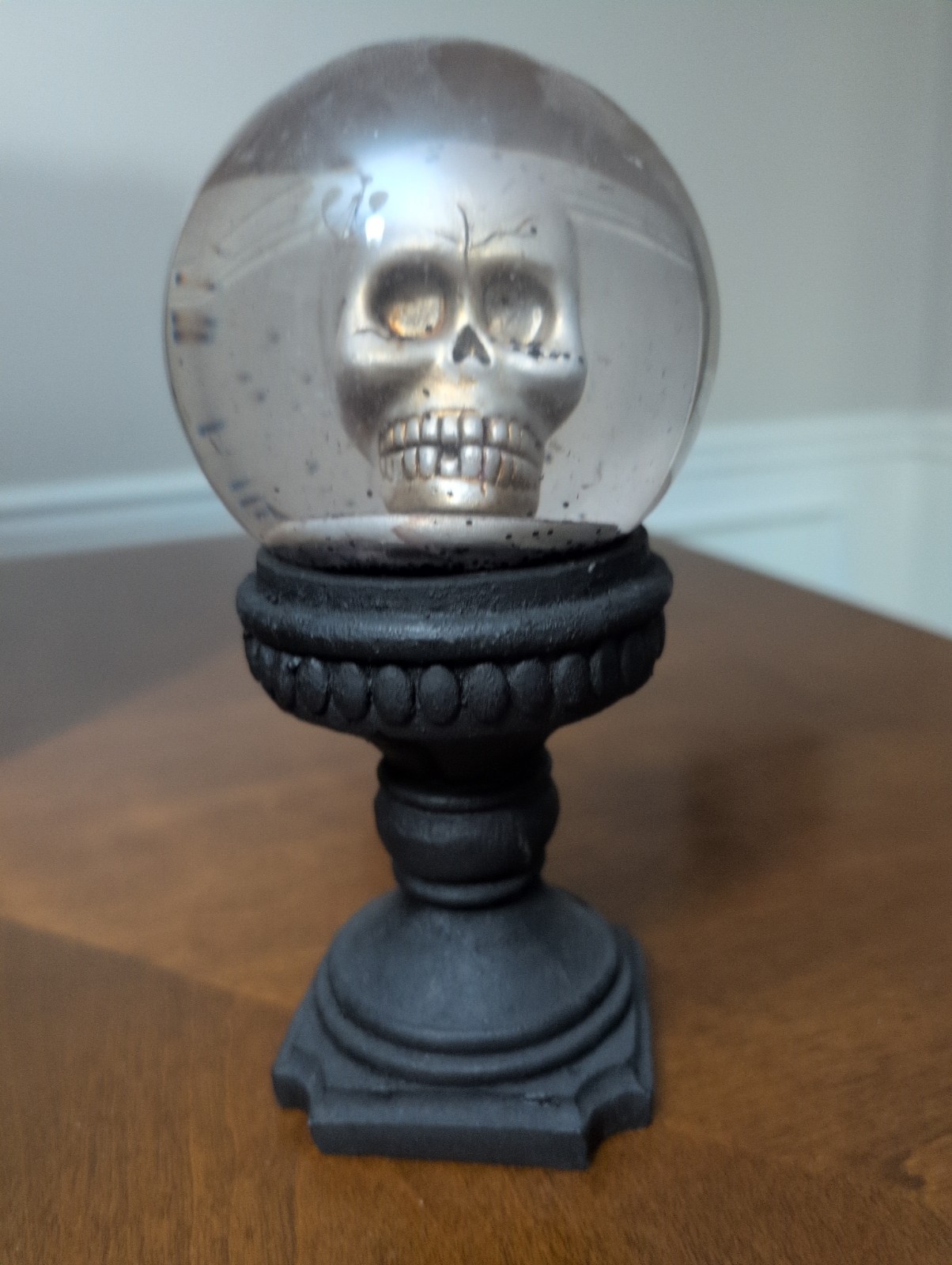 Decorative Skull Globe With Base