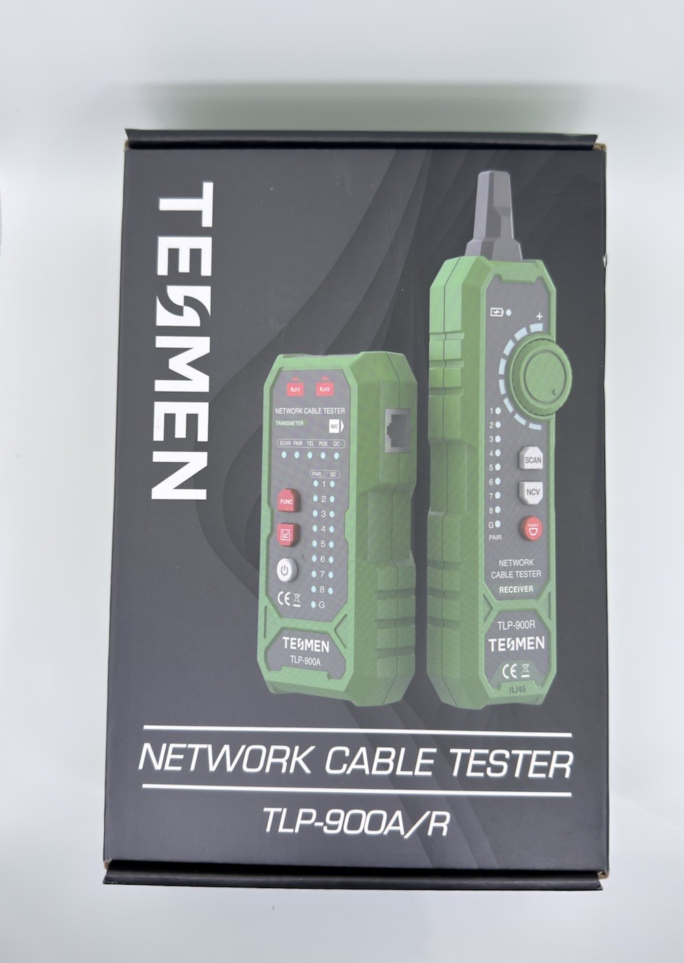 TLP-900AR Network Cable Tester, RJ11 RJ45, for CAT5/6/POE/STP, Multi-Function Ca