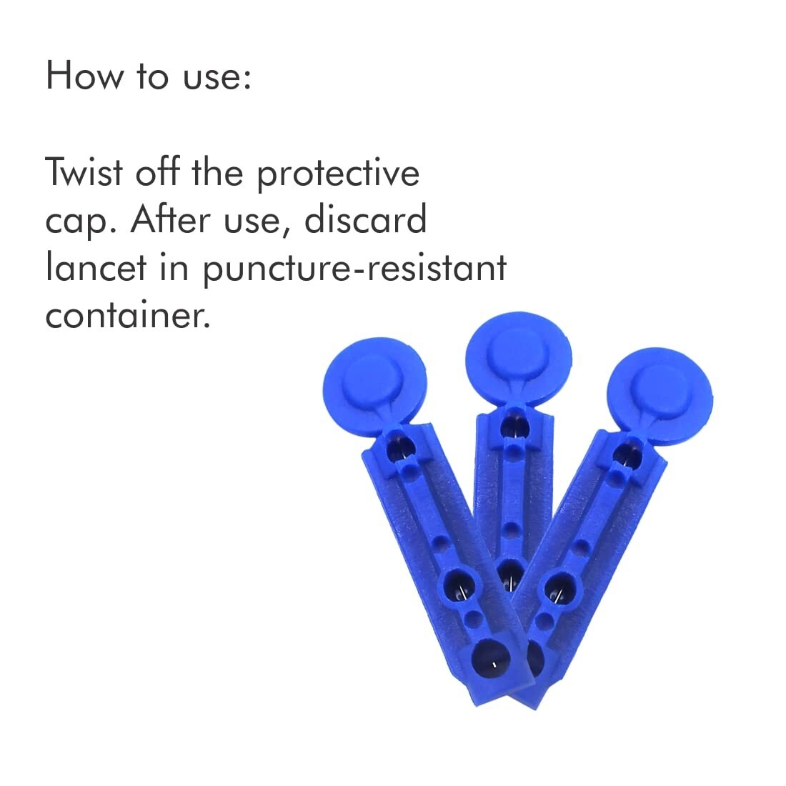 AccuSure Round Blood 100 Lancets