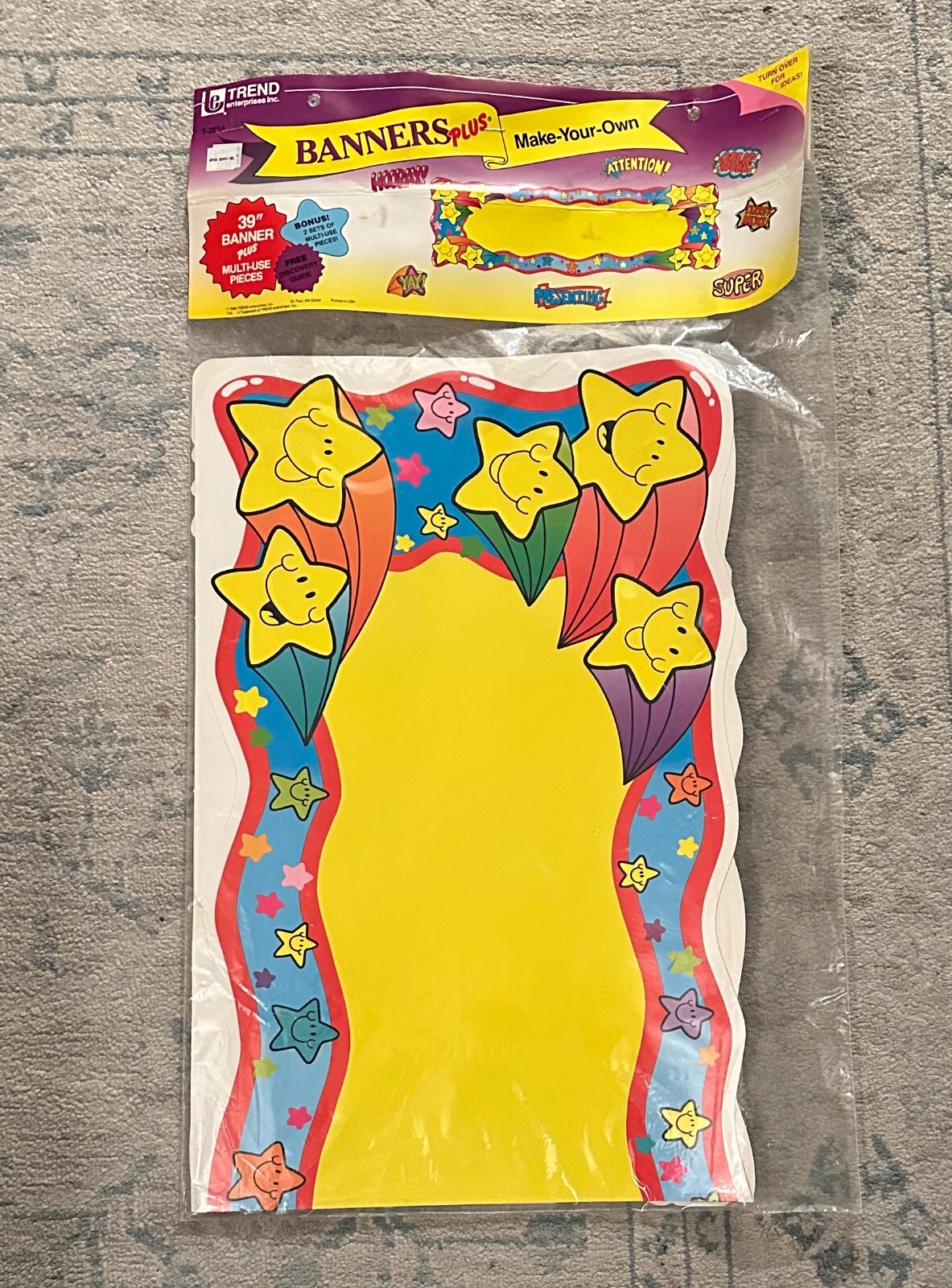 VTG Trend Enterprises Make Your Own Banners School Bulletin Board Set 39"  1988