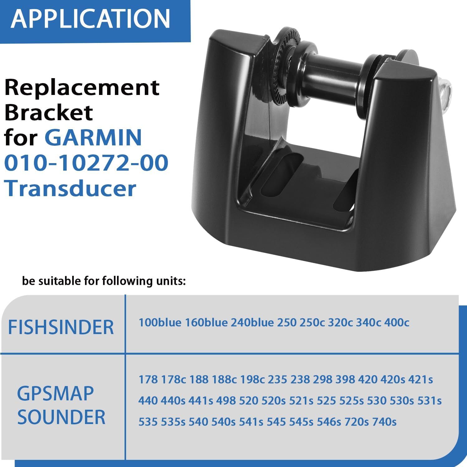 Garmin Replacement Transom Transducer Mount Mounting Bracket for 010-10272-00
