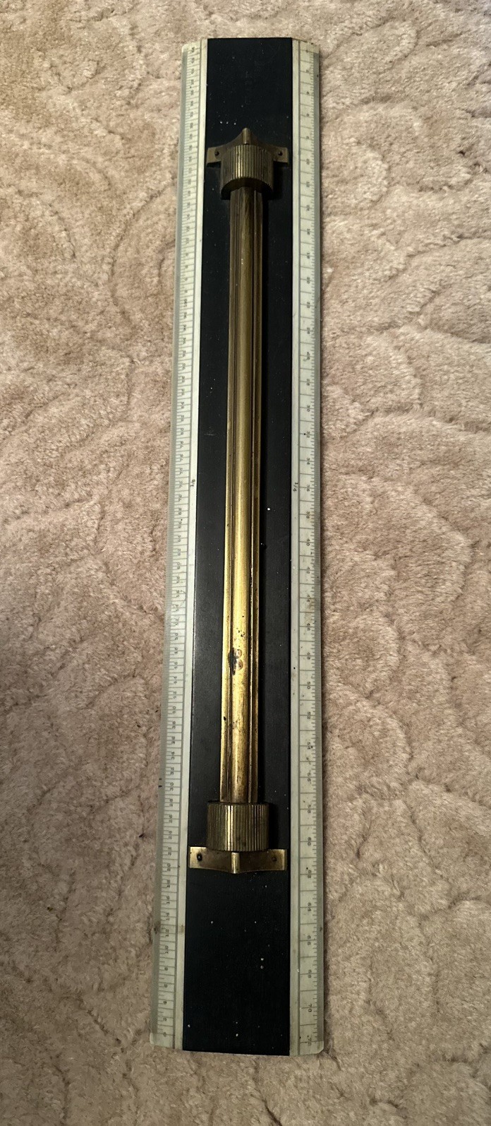 Vintage Brass Rolling Parallel Rule Maritime Navigation Instrument c.1940