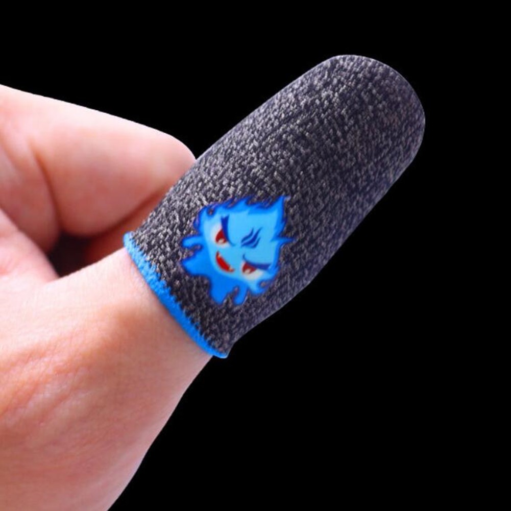 2x Screen Game Finger Sleeve Game Controller Sweatproof Finger Cots For PUBG