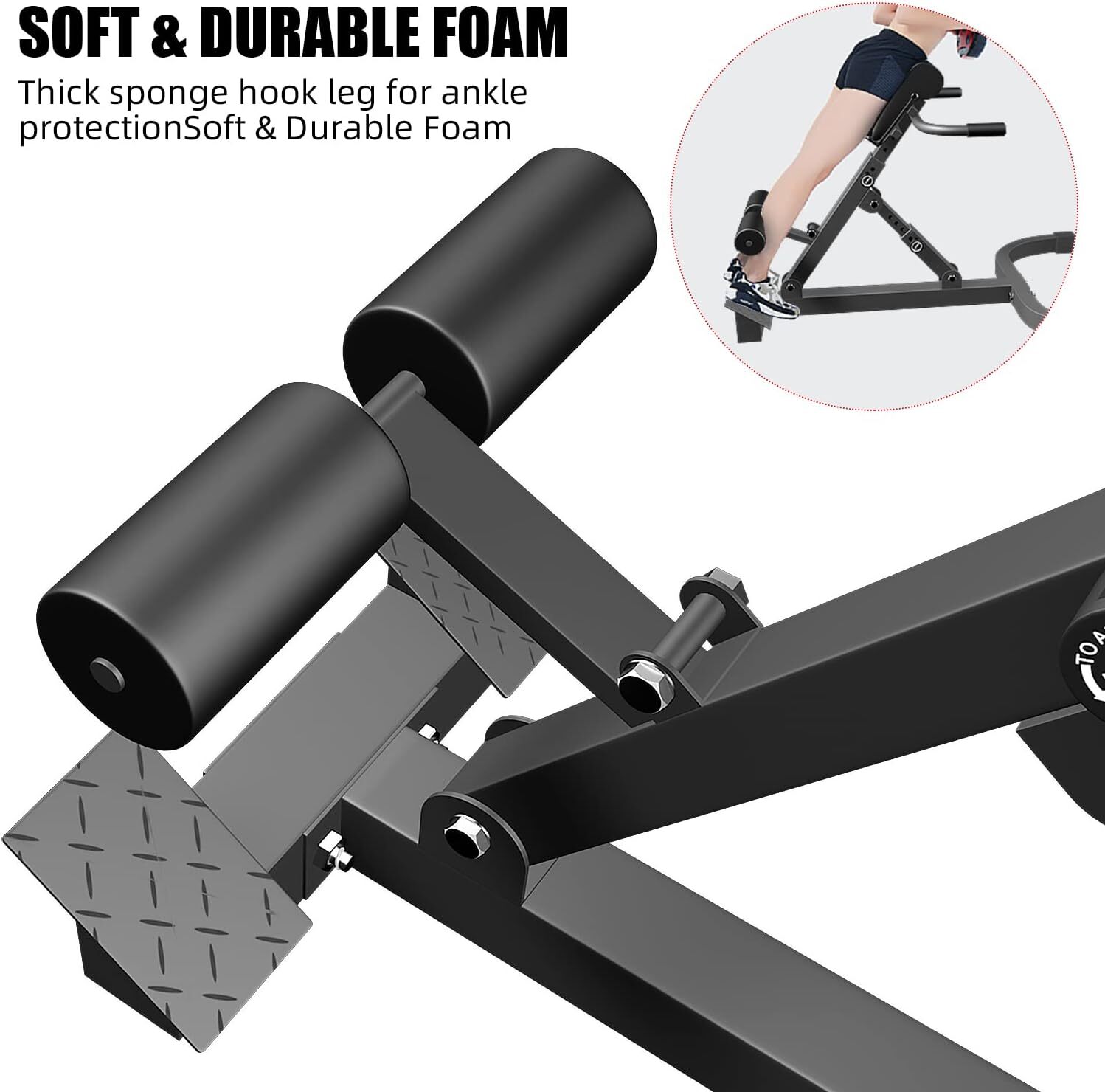 8-Level Roman Chair Back Hyper Extension Exercise Bench Back Training Workout US