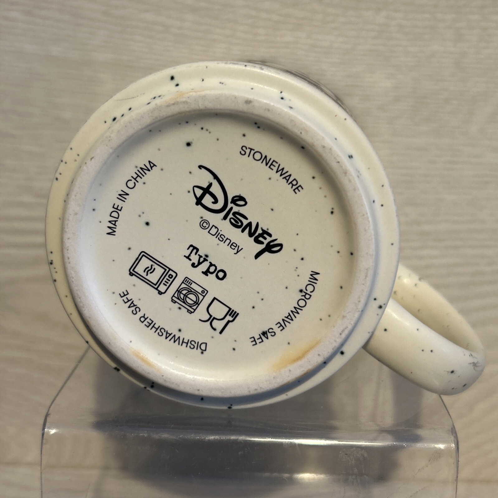 Mickey Mouse Stoneware Coffee Mug- Before Coffee After Coffee Cup