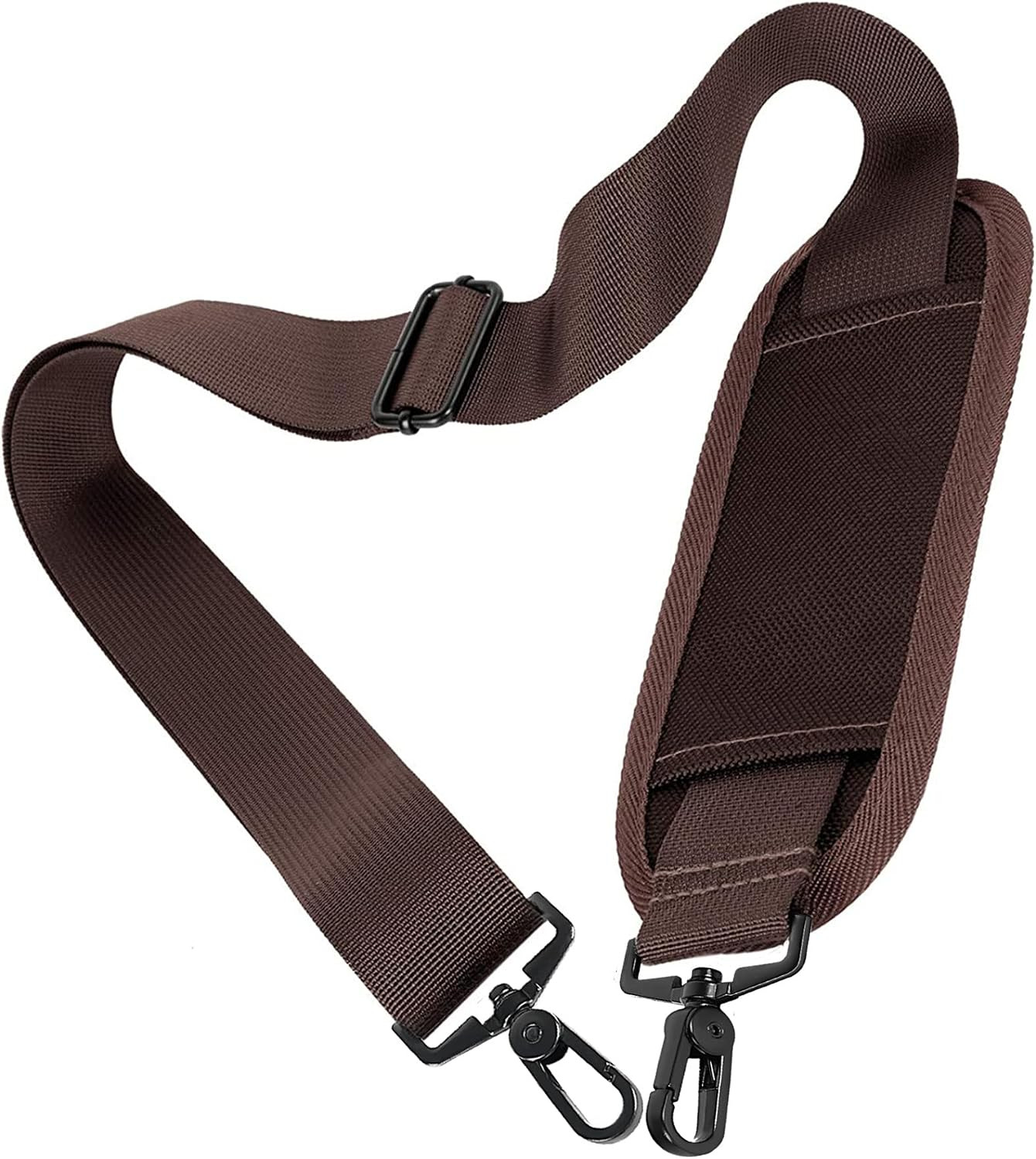 Brown Bag Strap, 52" Universal Replacement Laptop Shoulder Strap | Adjustable Be