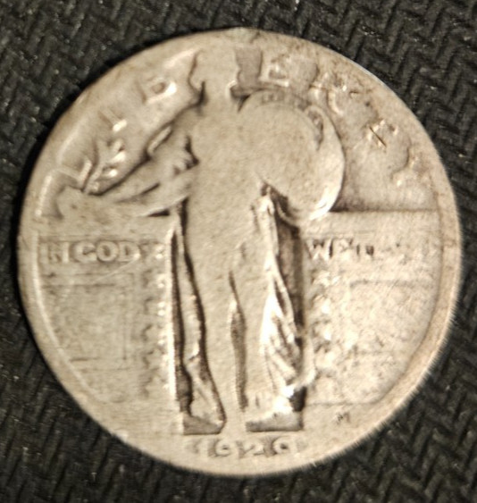 USA - 1929P - Standing Liberty Quarter  90% Silver - No mint mark