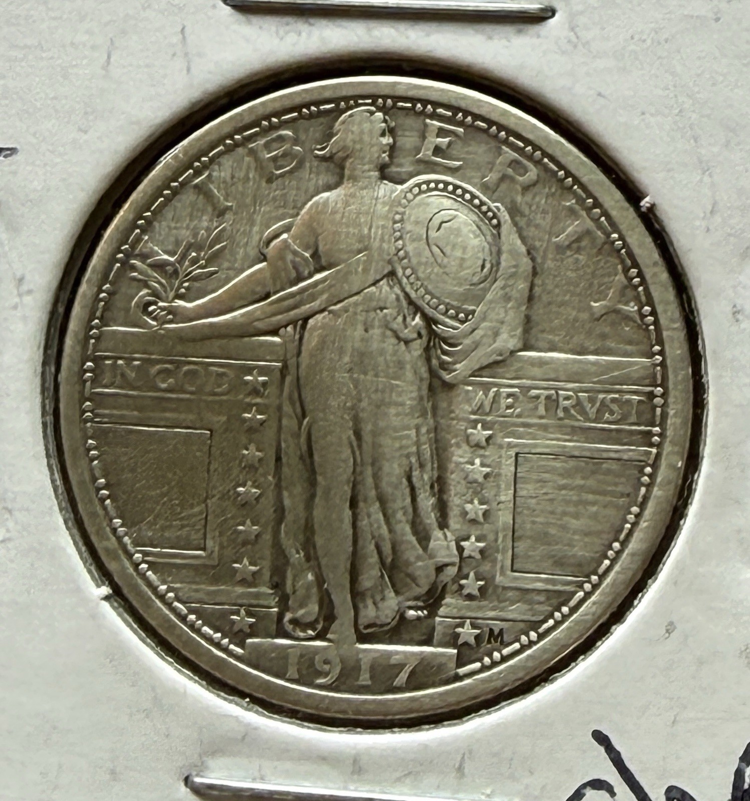 1917 Standing Liberty Quarter Cleaned