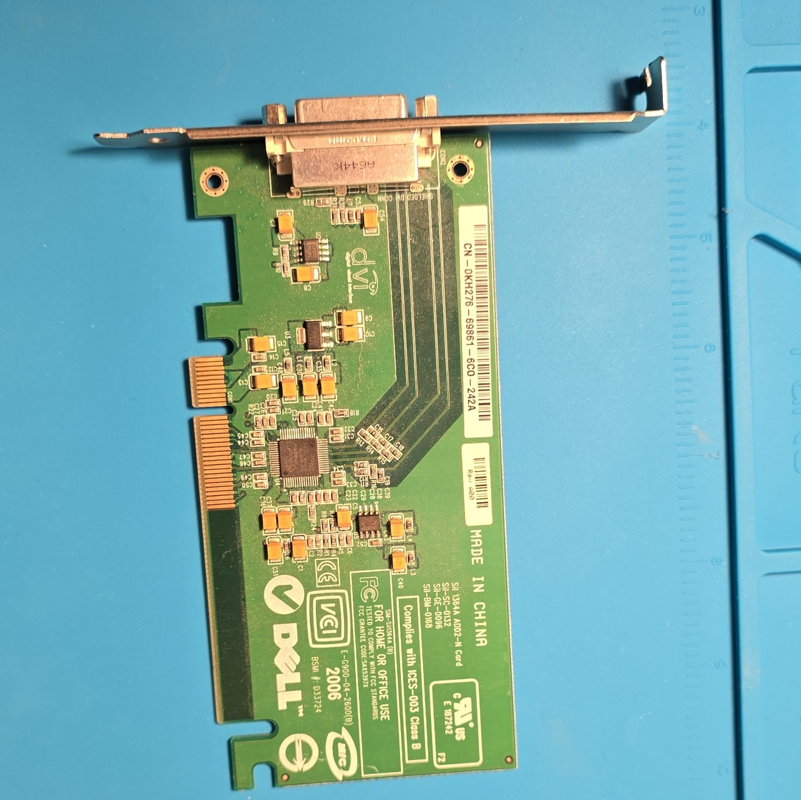 Vintage Dell FH868 DVI Video Graphics Card CN-0KH276 PCI-E DVI-D