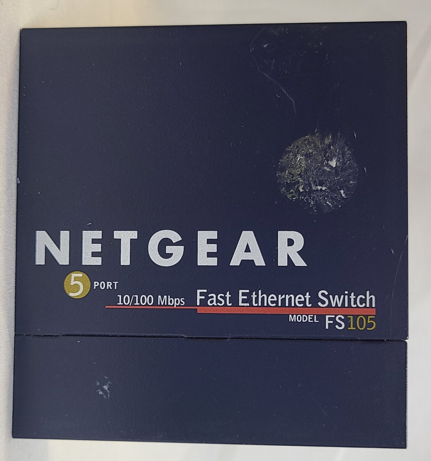 NETGEAR PROSAFE 5 PORT 10/100 SWITCH FS105 v2 - NO POWER CORD INCLUDED