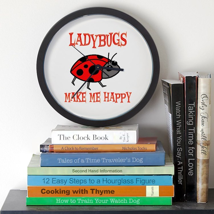 CafePress Ladybugs 10" Wall Clock (399495551)