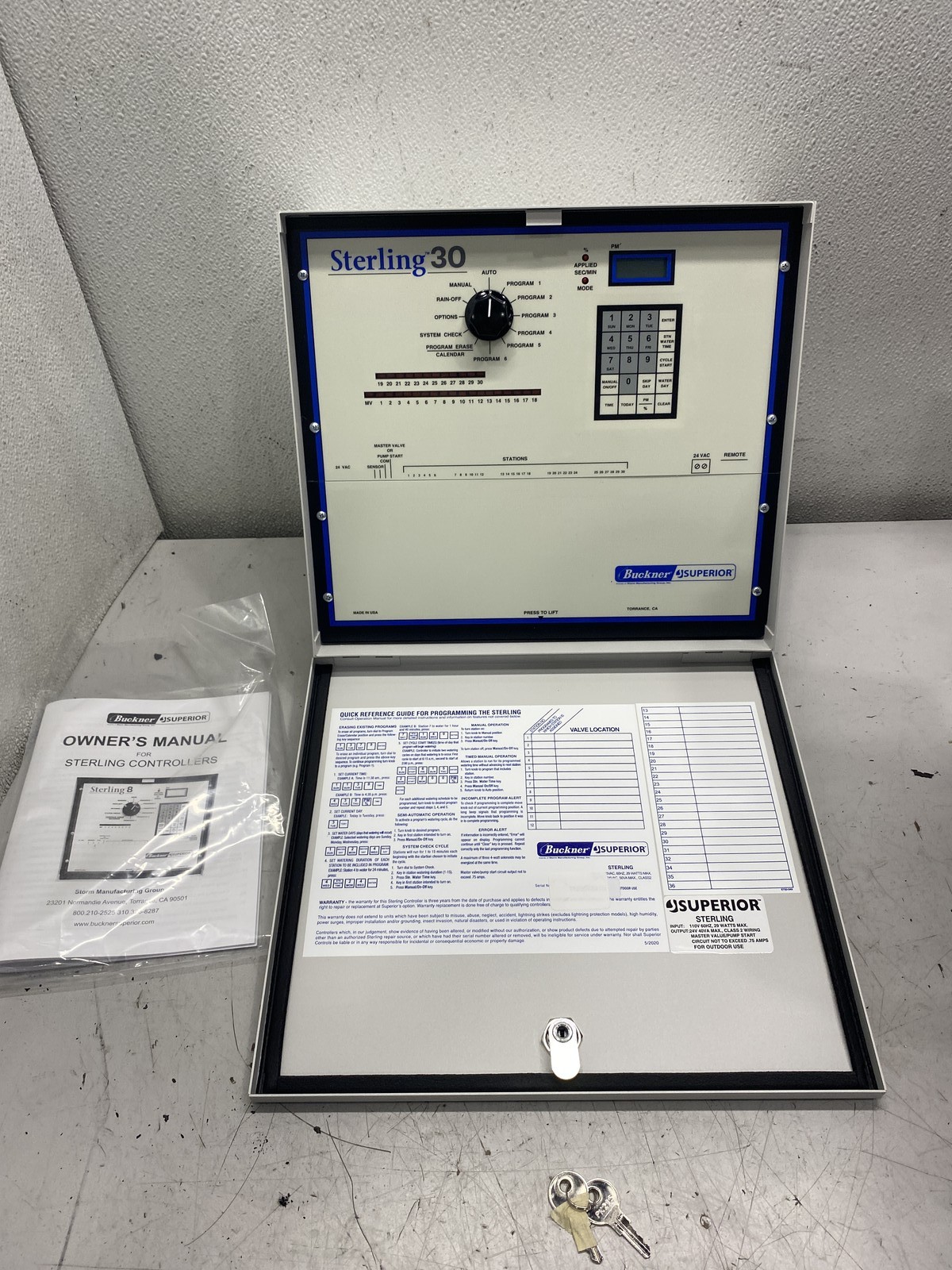 Superior Controls Sterling Irrigation and Sprinkling System Controller Model 30