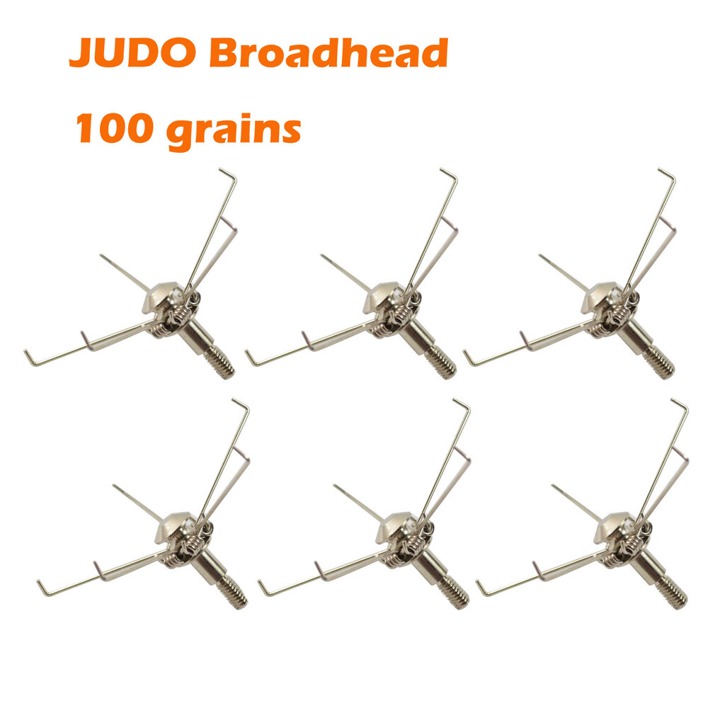 12pcs Archery Broadheads Hunting Small Animal Game Arrow Head Tips 100grain