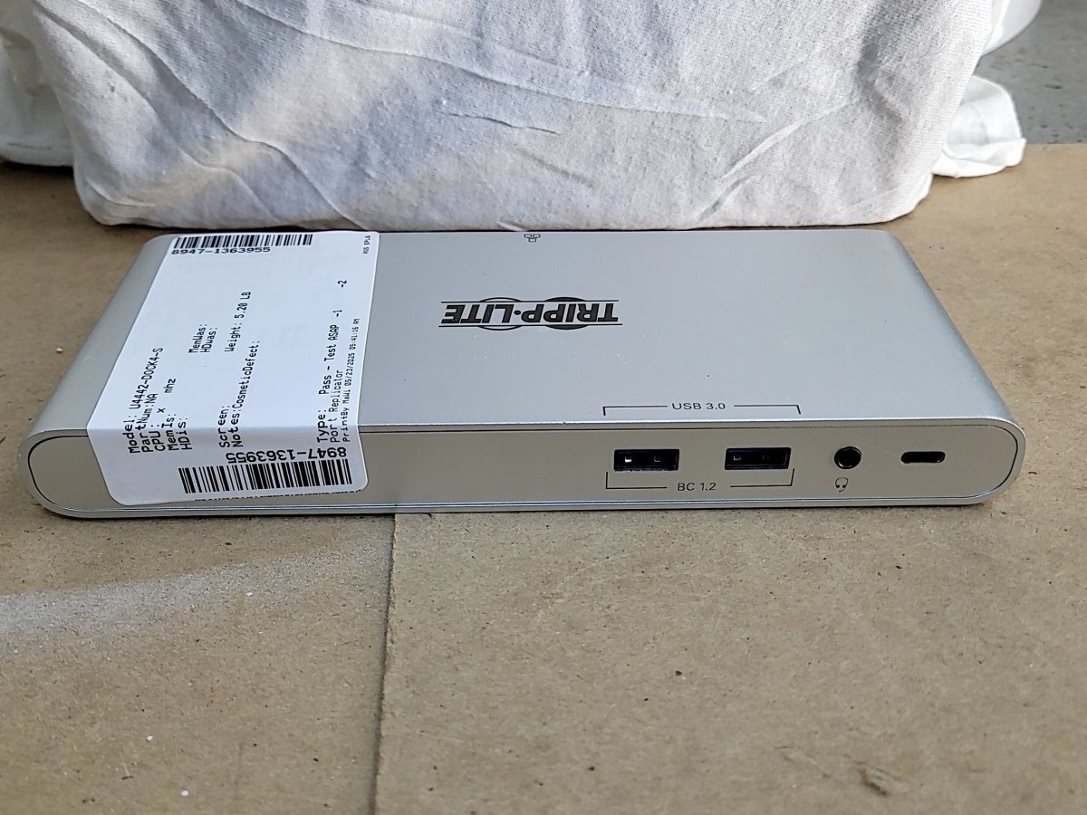 TRIPP LITE U442-DOCK4-S USB-C Docking Station SEE NOTES