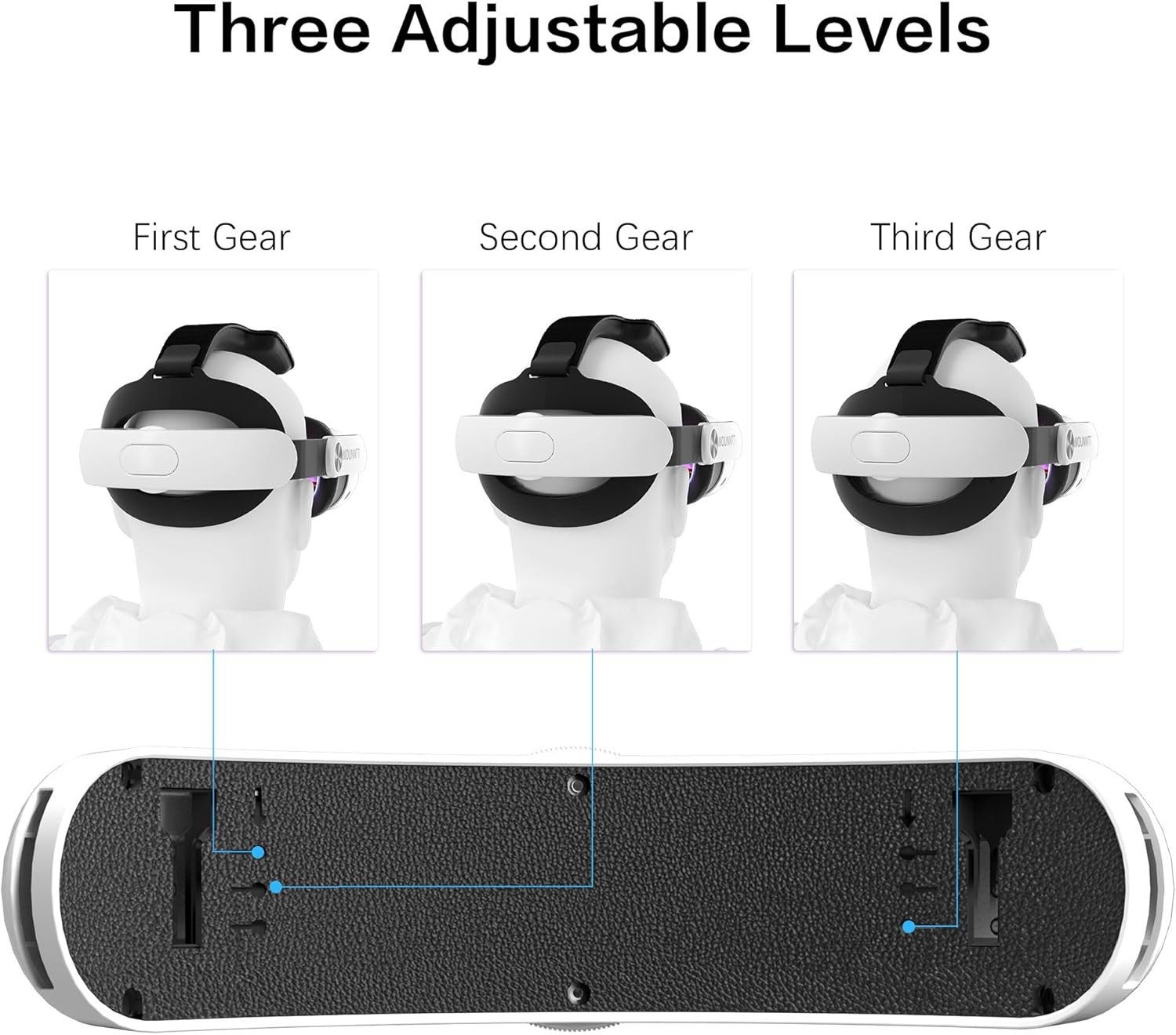 For Meta Oculus Quest 3/3S - Adjustable Replacement VR Headset Strap Accessories