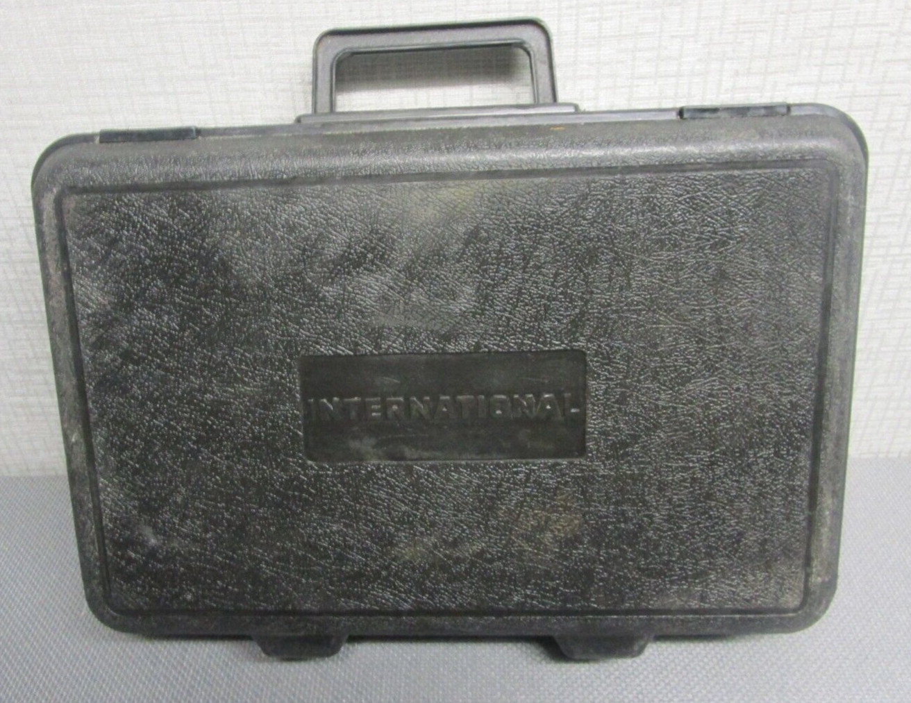 International Portable Black Toolbox Empty 15" x 10" x 3-1/2"