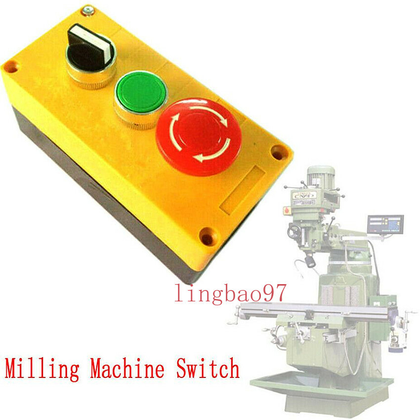 1x Bridgeport Milling Machine Part Start Stop Control Switch Box Water Pump Case